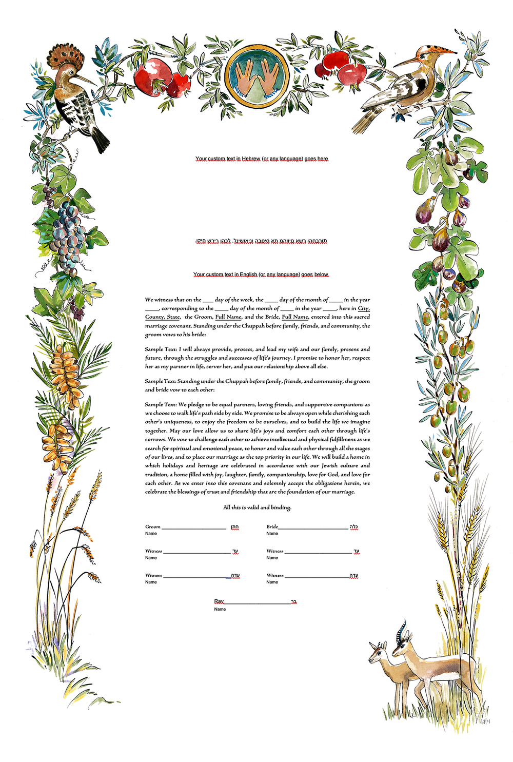Ketubah Border — Ann Miller ketubah-border-ann-miller