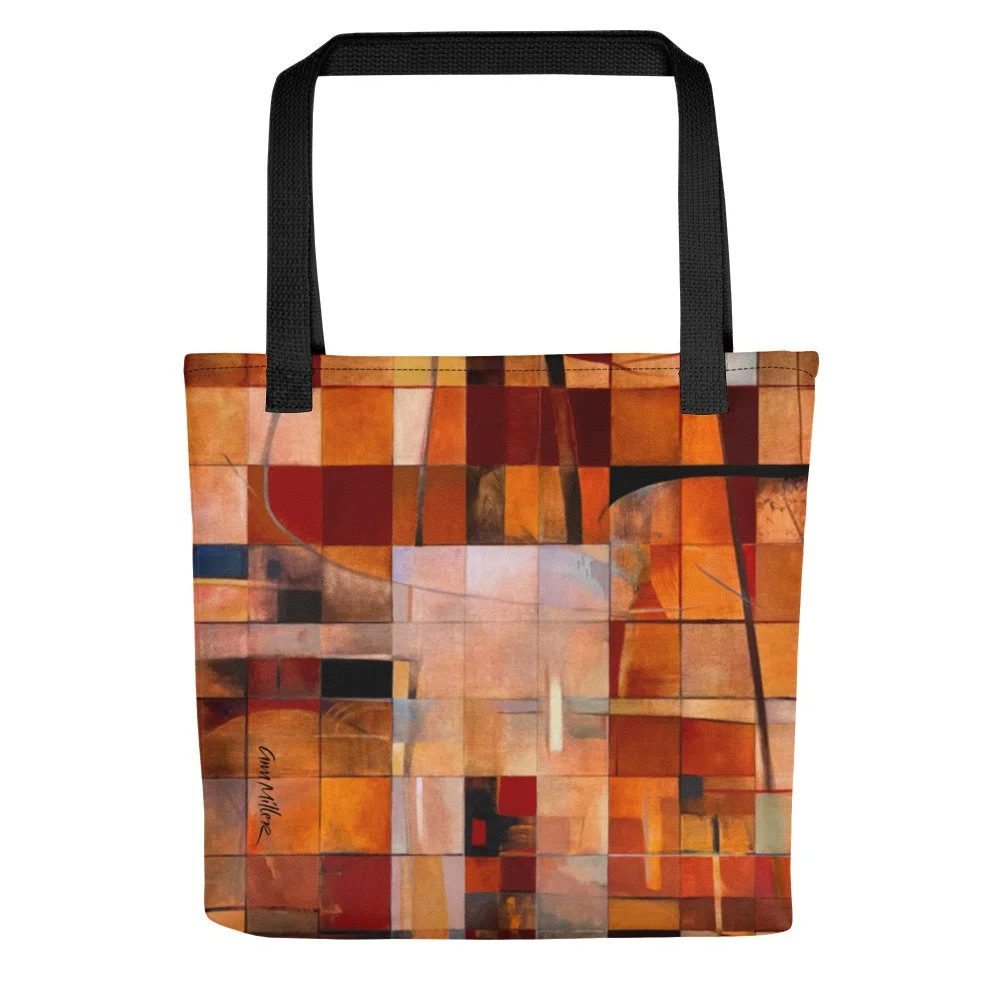 Autumn Squares Tote Bag — Ann Miller