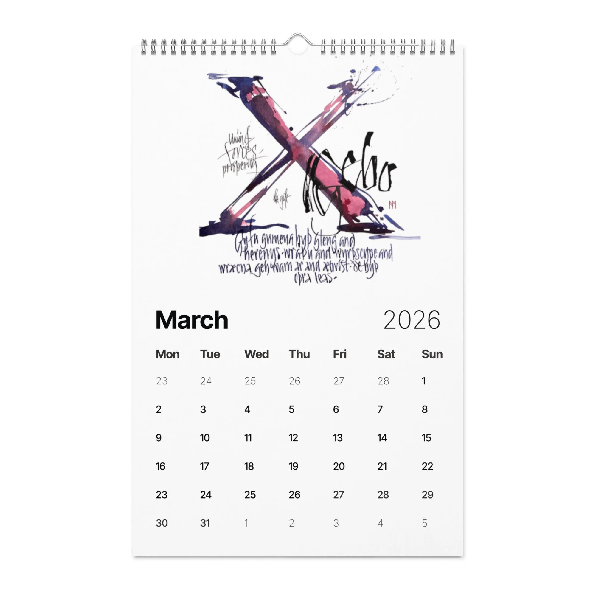 Norse Runes Wall calendar (2026) — Ann Miller