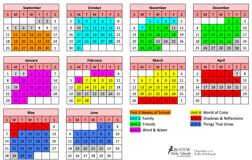 Pacing Calendar 
