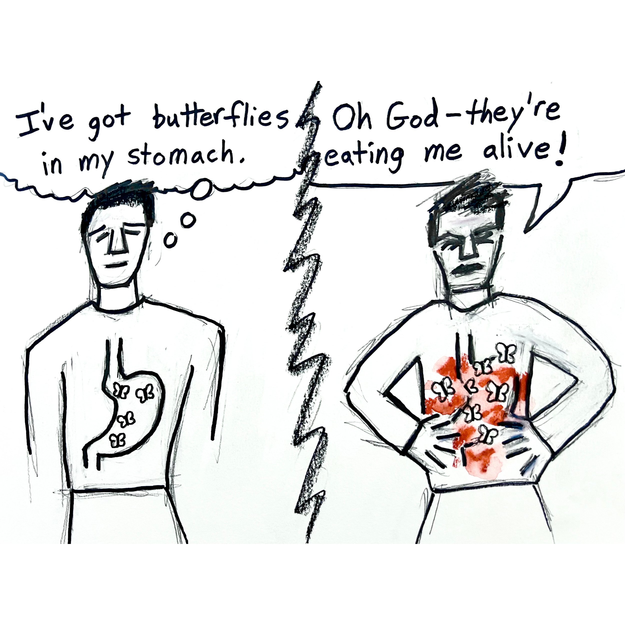 Butterflies in My Stomach - print