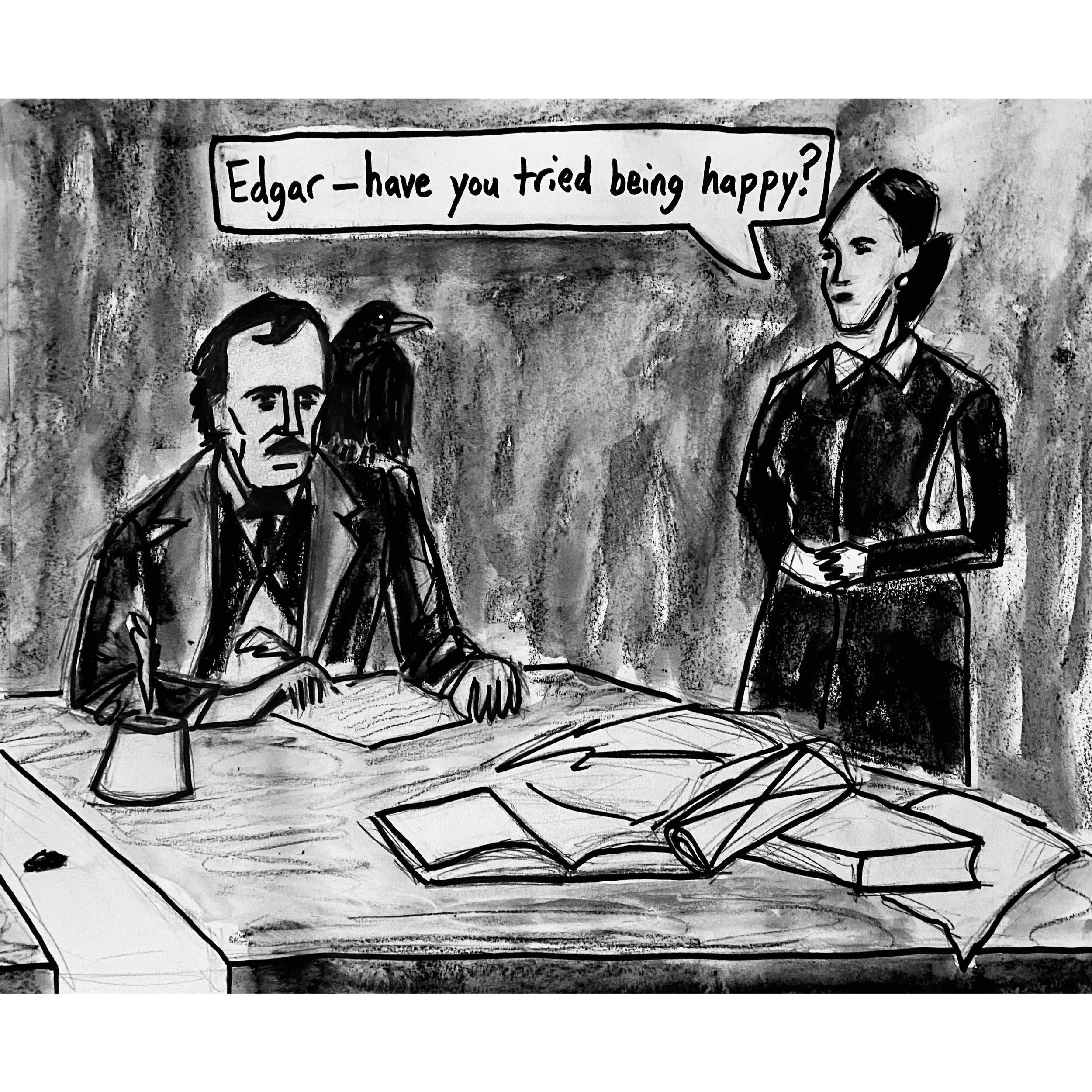 Edgar Allan Poe - print