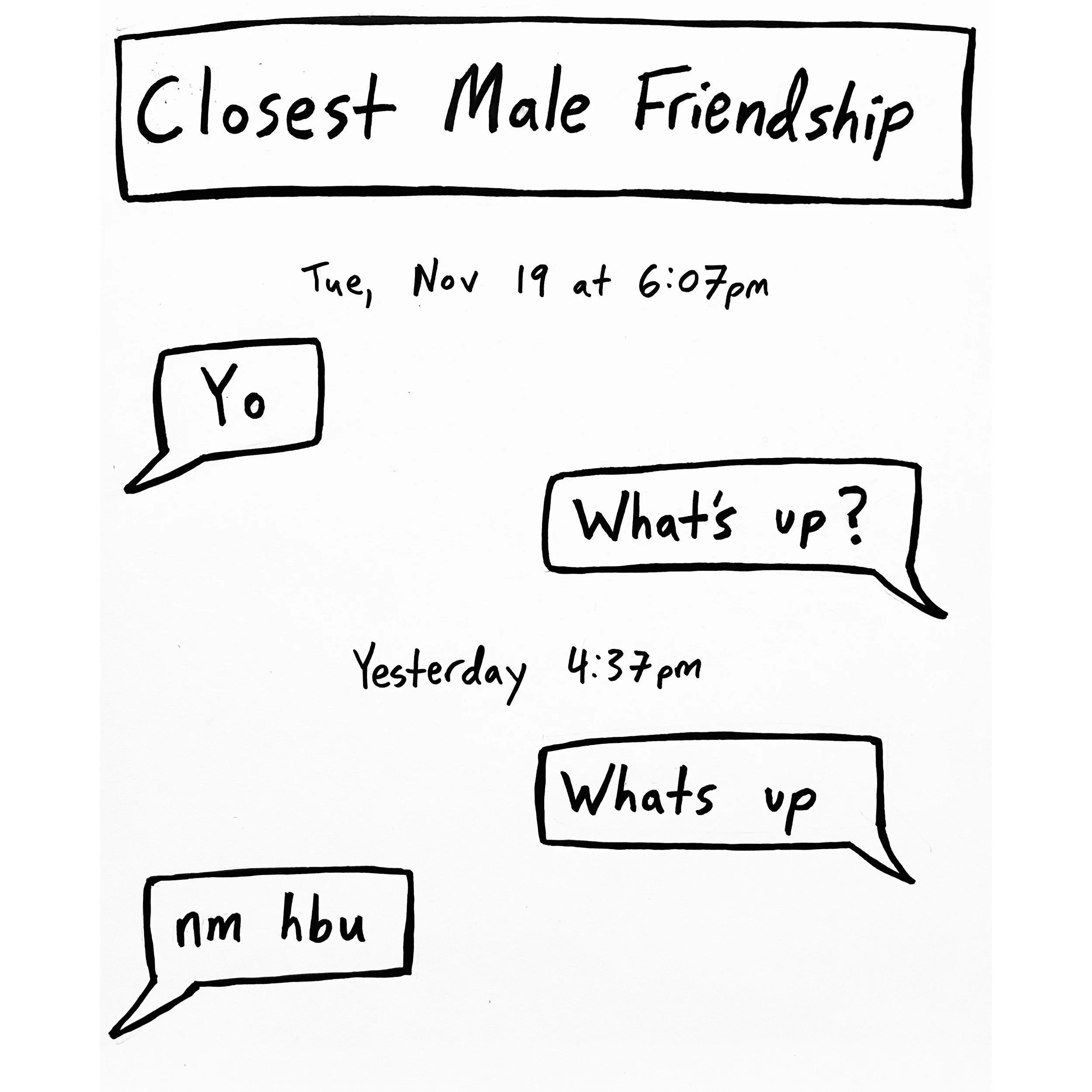 Closest Male Friendship (2024) - original