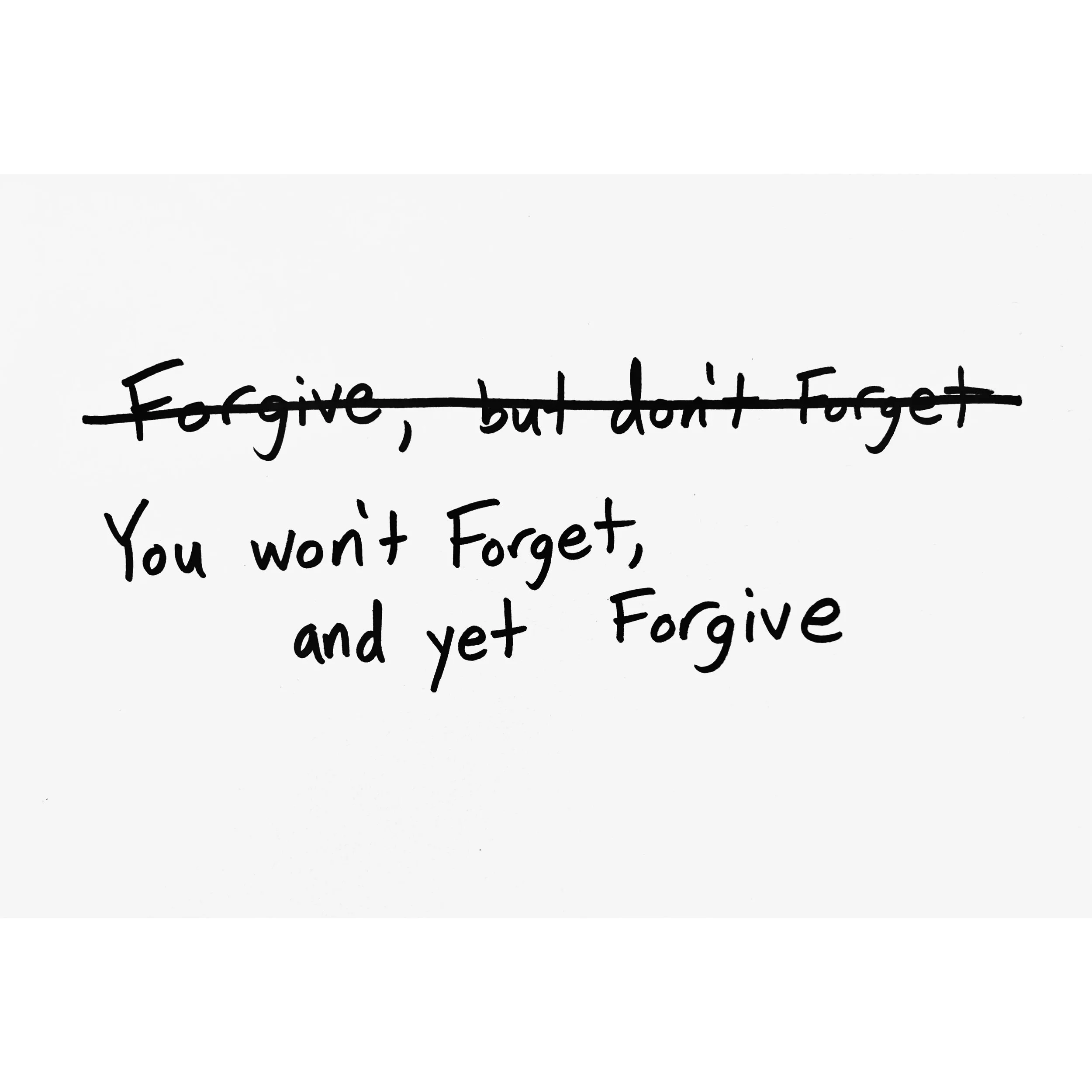 Forgive - print