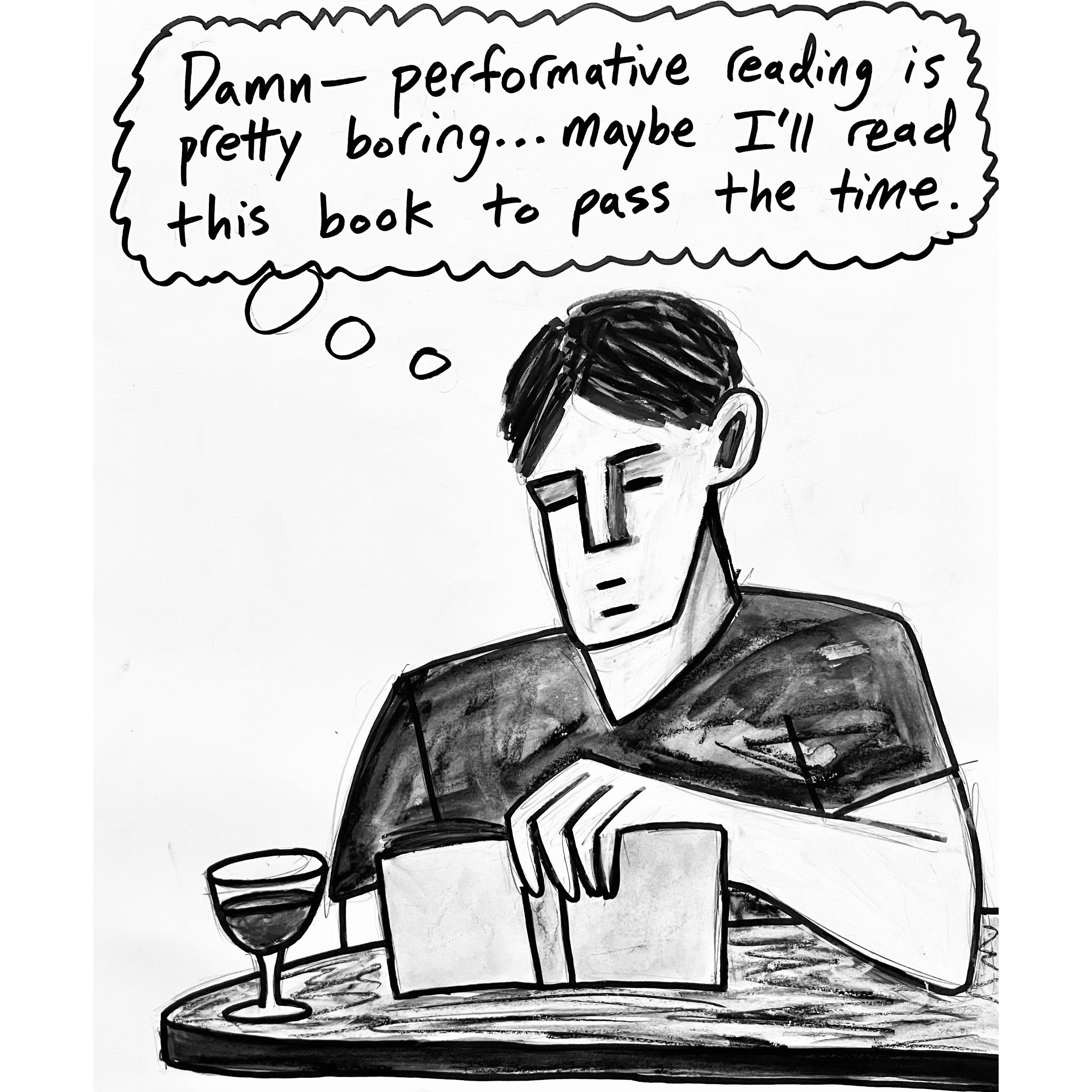 Performative Reading (2025) - original