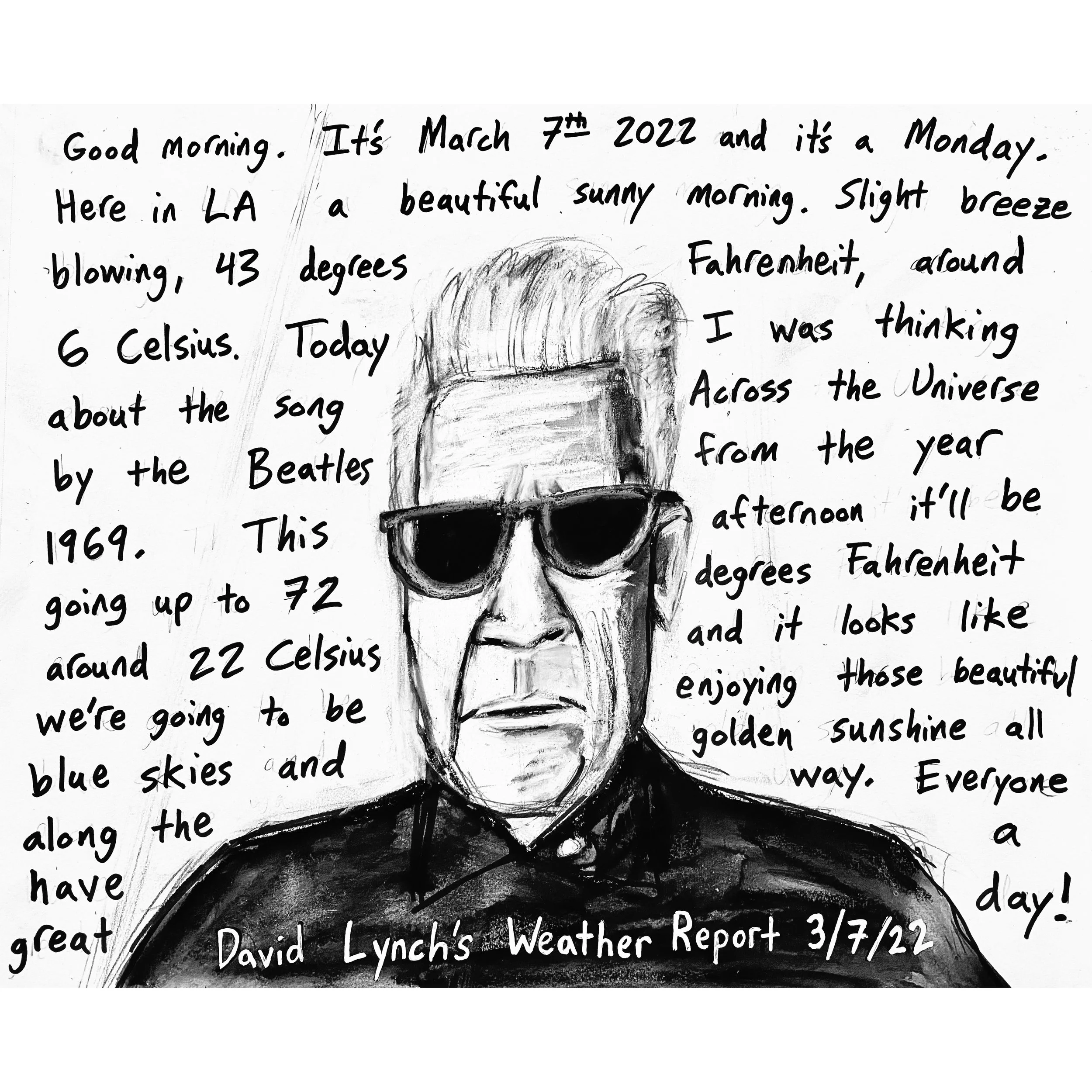 David Lynch’s Weather Report - print
