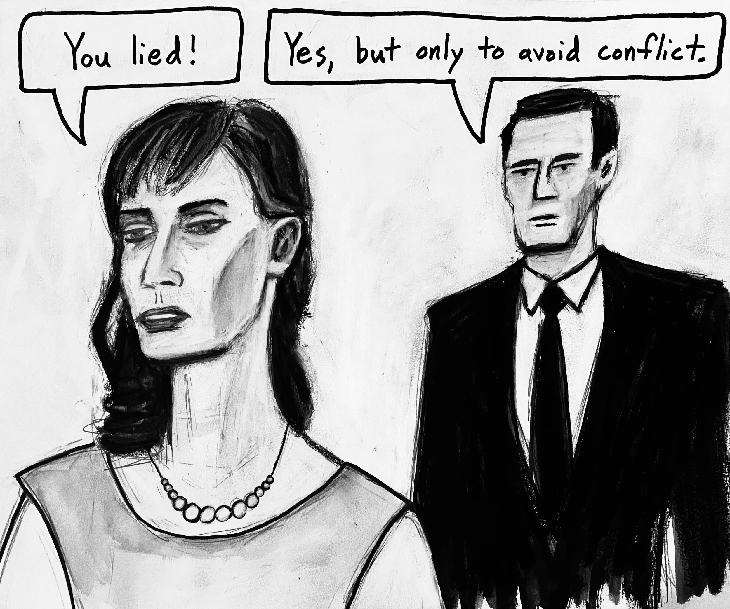 Avoid Conflict - Original (commission)