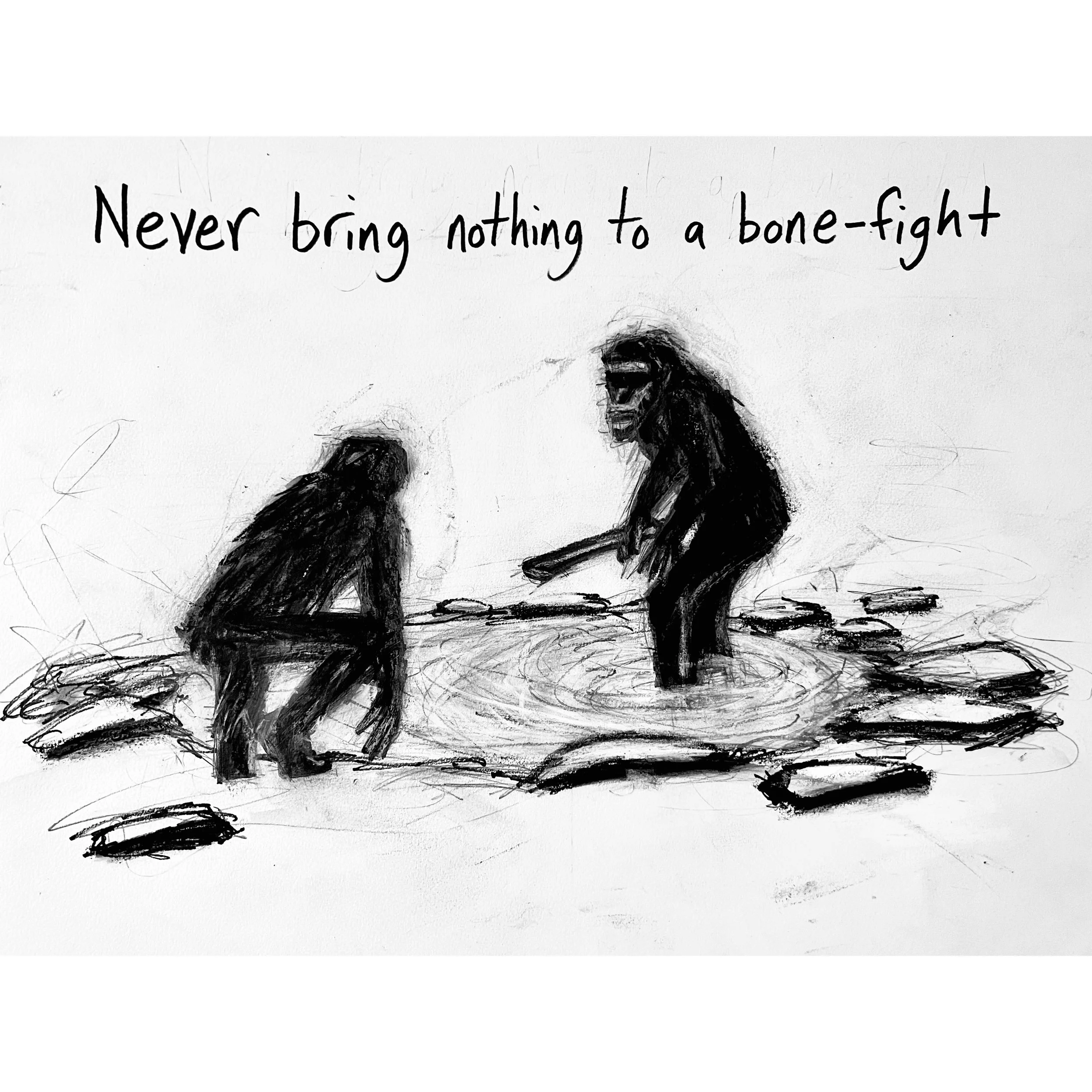 Bone Fight - print