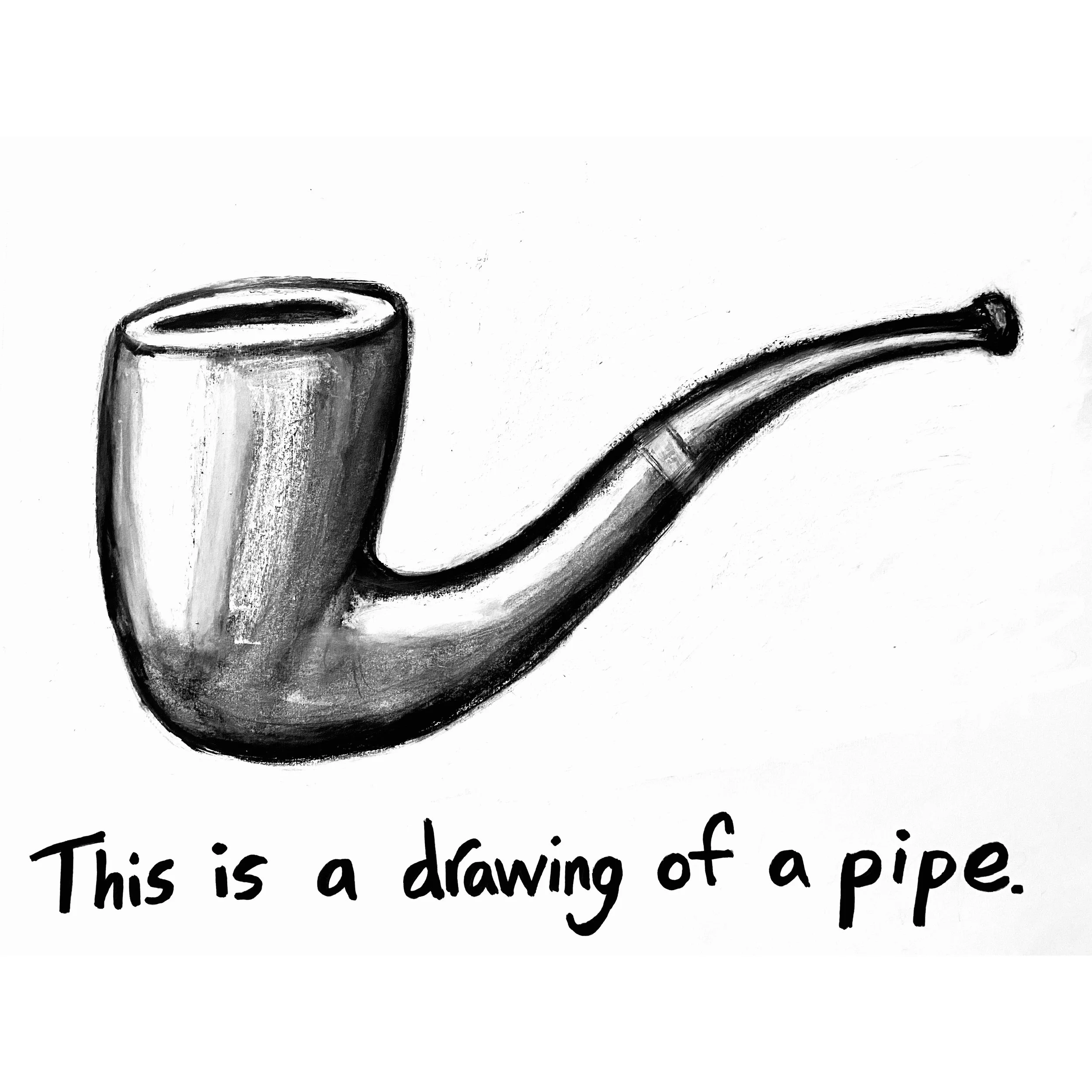 Drawing of a Pipe - Original