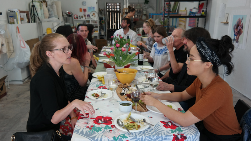 Community Dinner June 5, 2017 as part of A Painter and a Performance Artist Walk Into a Bar