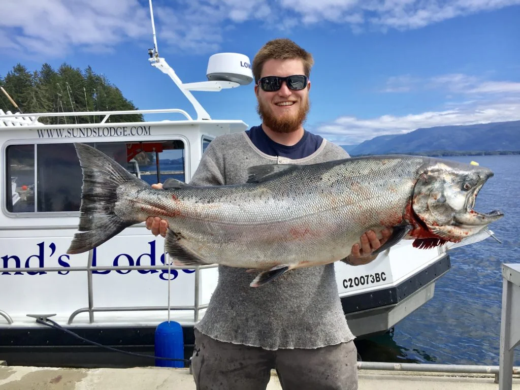 A huge 41 pound Chinook King Salmon!