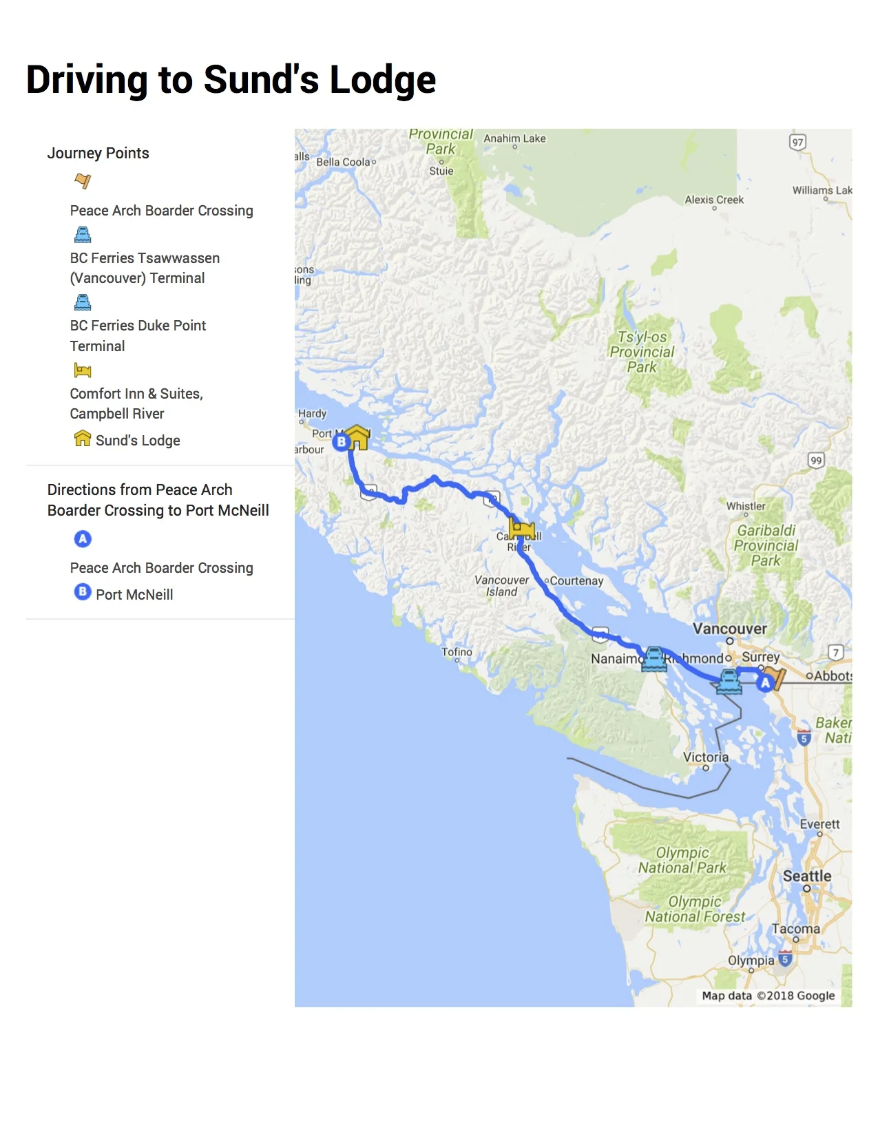 Malcolm Island Bc Map Maps — Sund's Lodge