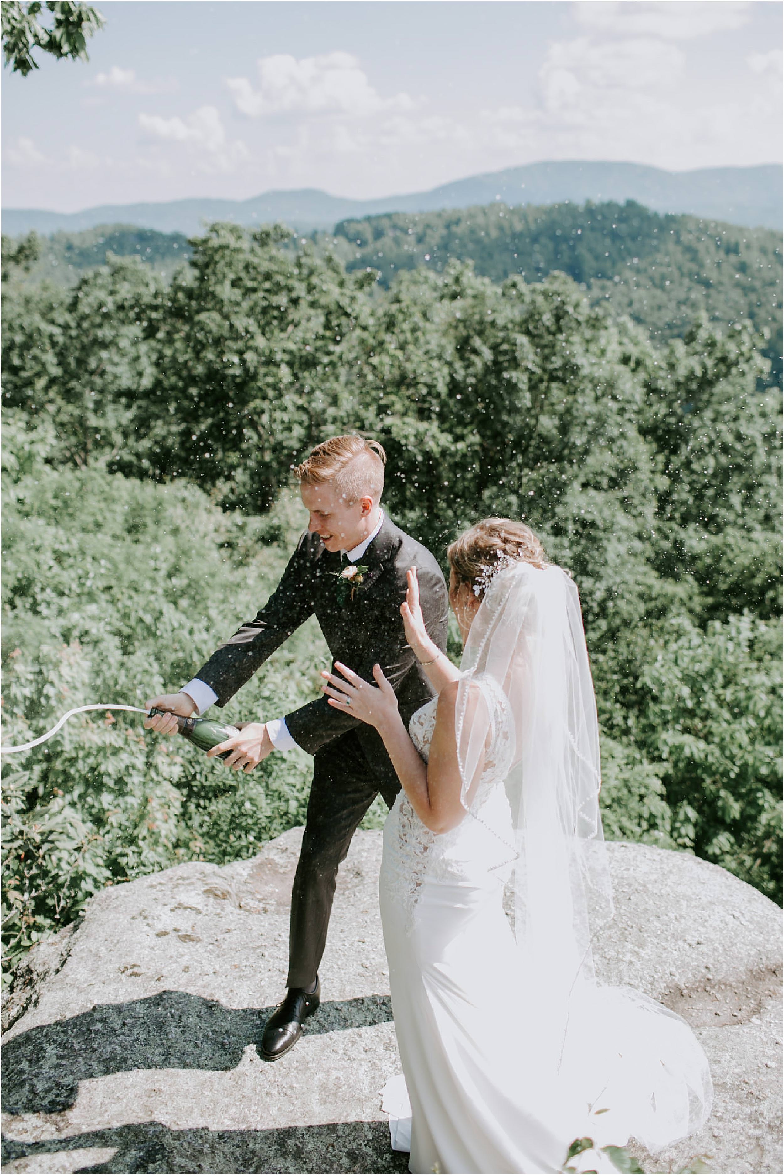 Jump Off Rock - Intimate Asheville Wedding — Erika El Photography ...