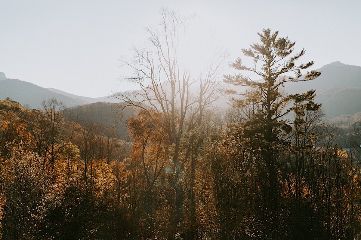 Boone Mountain Sunset Elopement