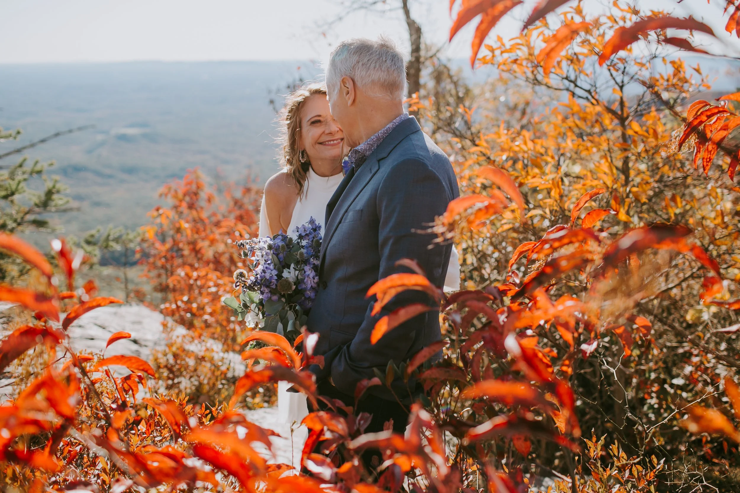 Fall Elopement in the Blue Ridge Mountains
