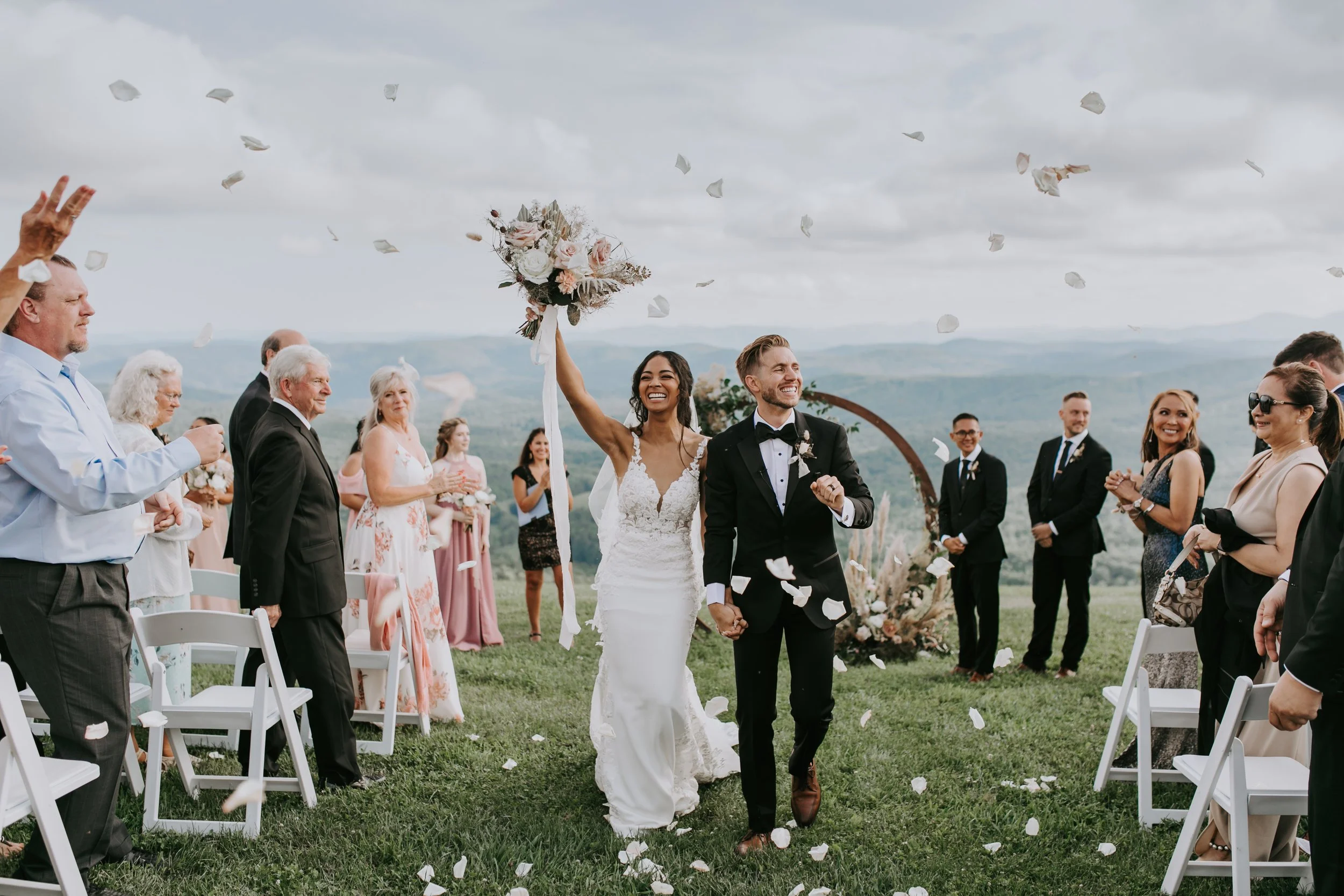 Summer Mountain Wedding at Sky Retreat Venue