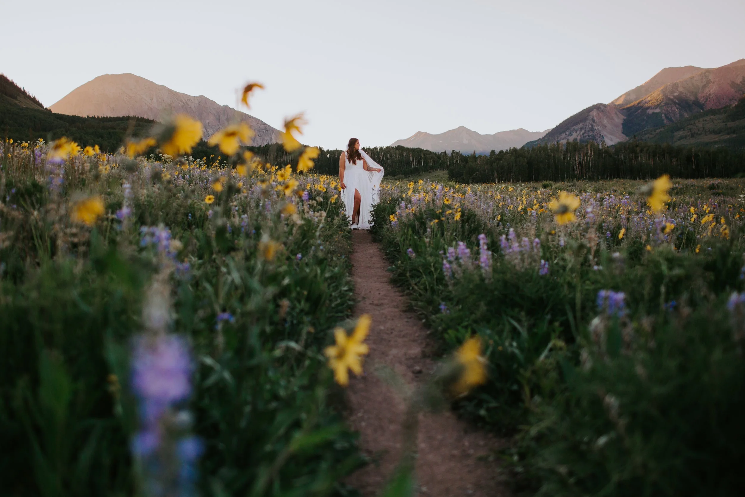 Crested Butte Colorado Elopement Bridal Session