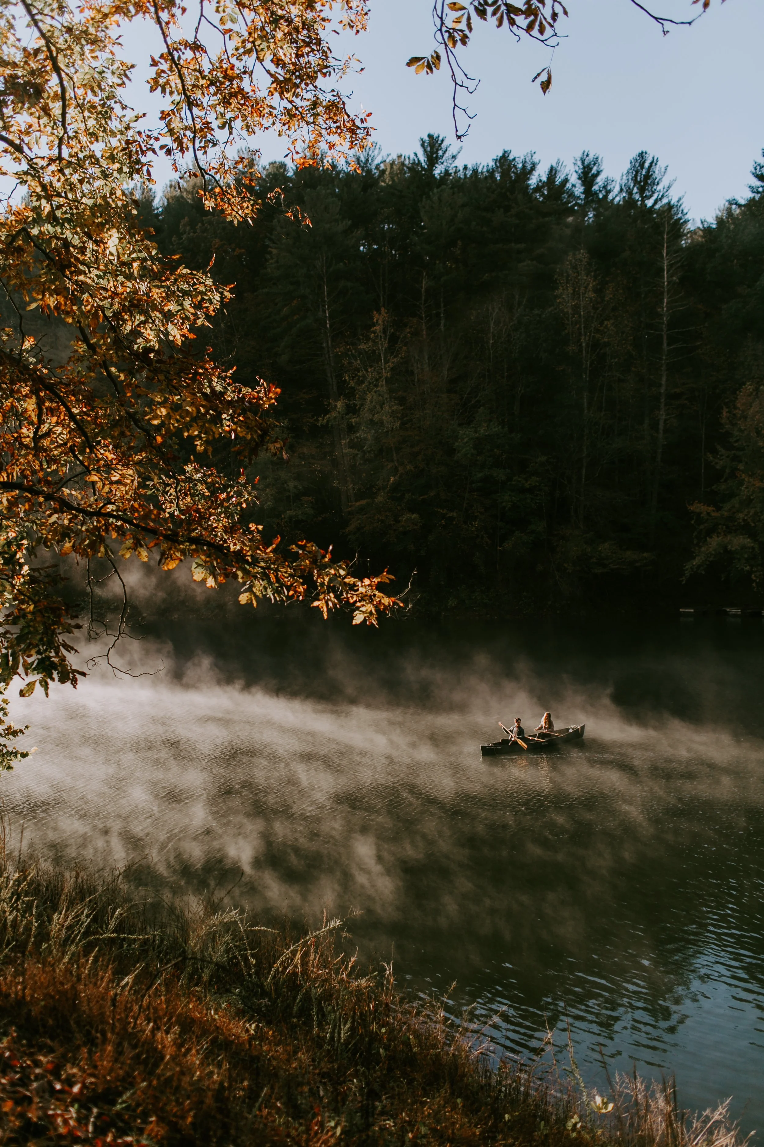 Romantic Canoe Engagement Session