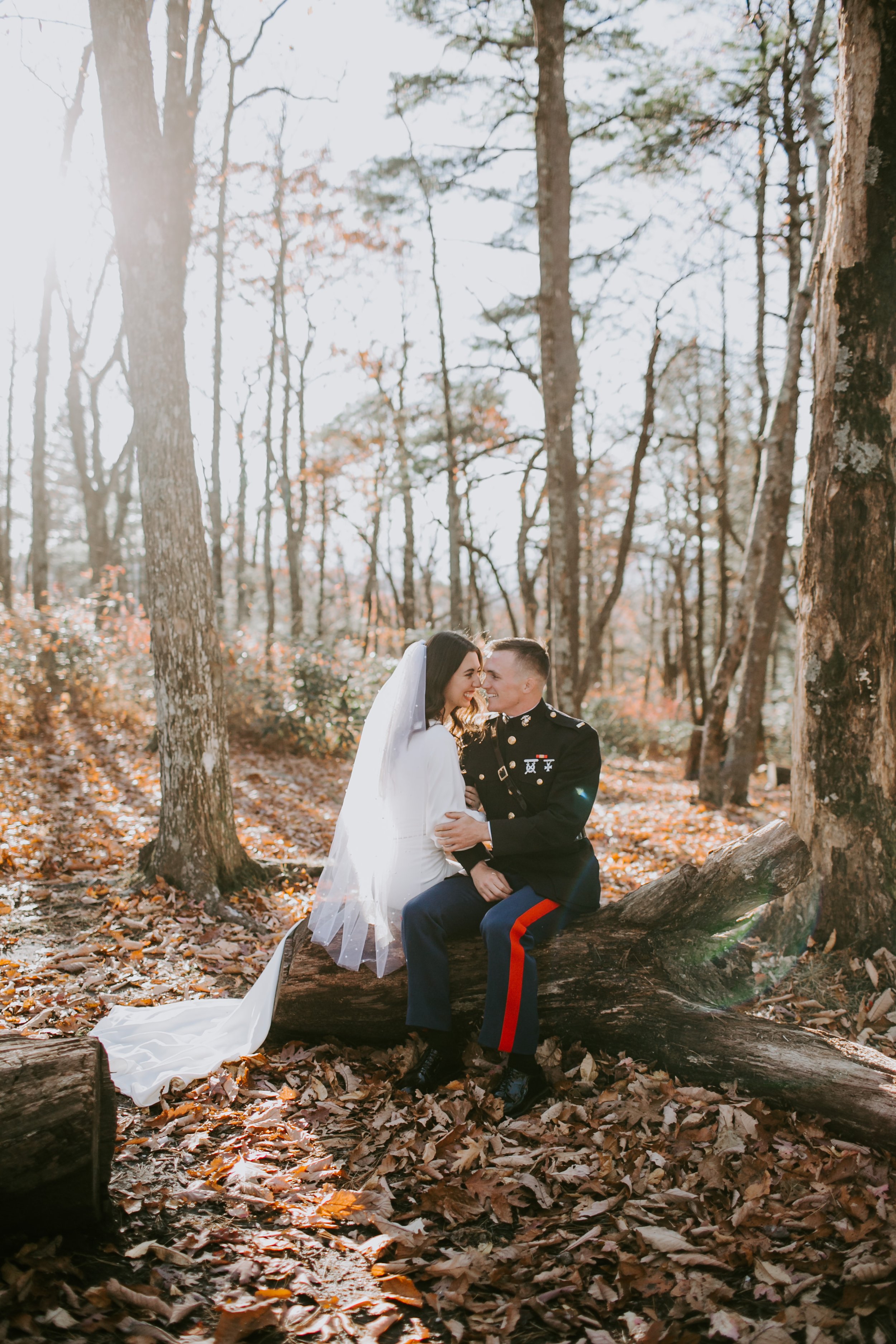 Linville Gorge Bride and Groom Portraits