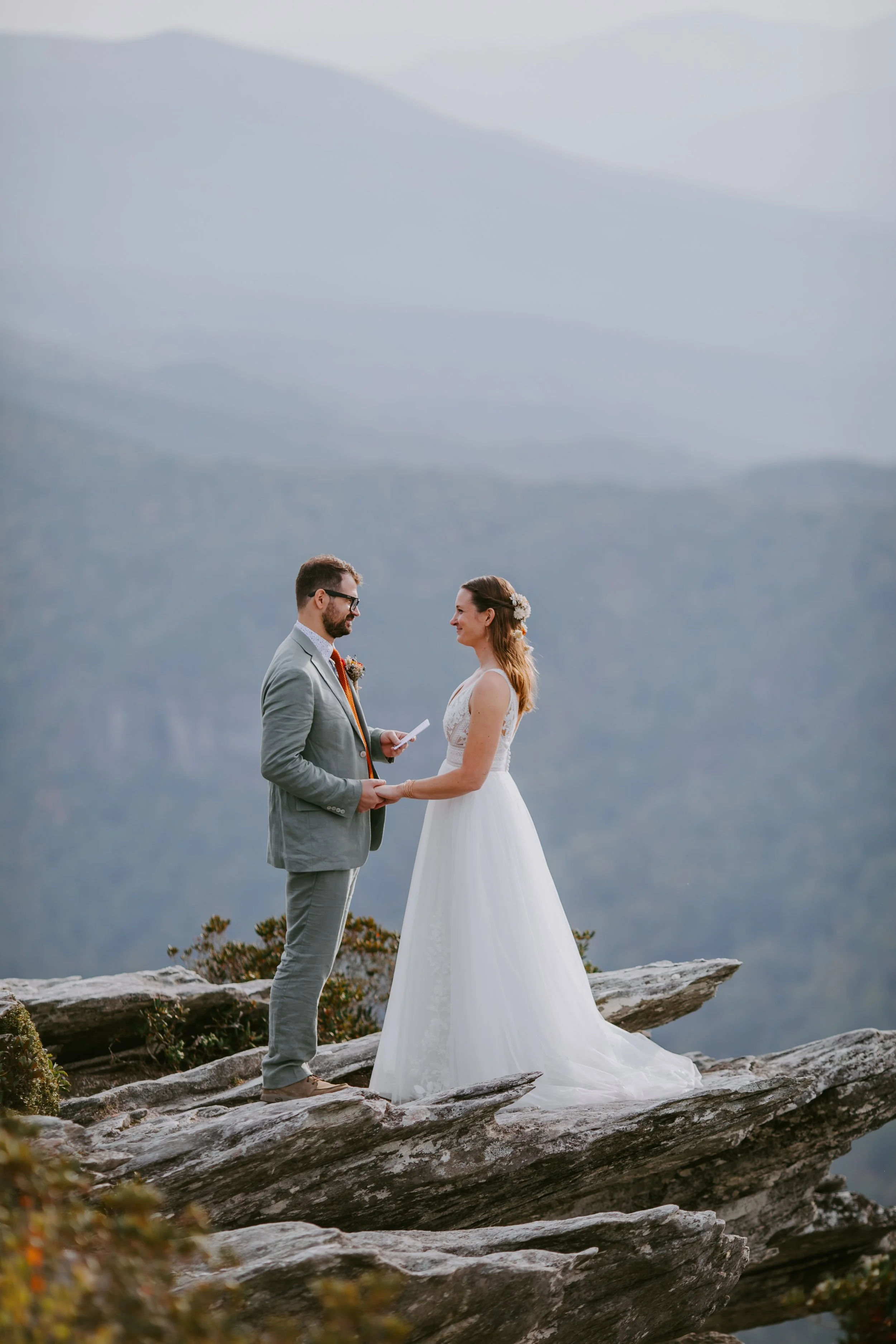 Fall Hiking Elopement in Boone, NC / Sarah + Daniel