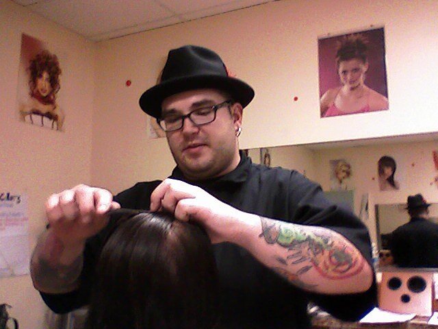 This photo was taken just a few weeks into cosmetology school circa 2009. I do have a barbers license, but my journey started here. I also was very overweight, which fueled further feelings of inadequacy with my confidence in myself. I would practice