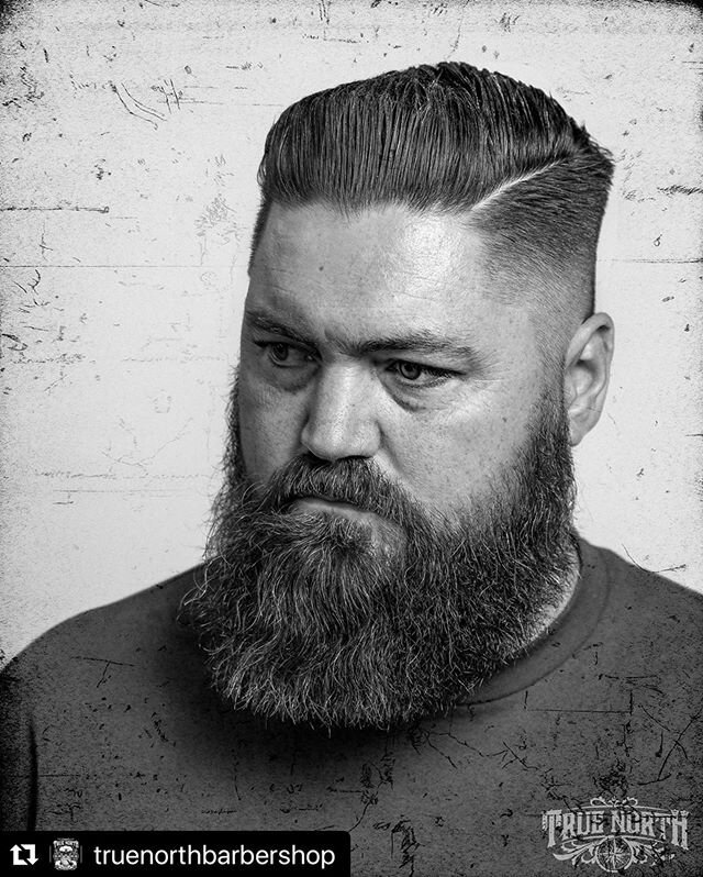 #Repost @truenorthbarbershop with @make_repost @paintsupplypro ・・・
Haircut and beardtrim by @sea.dors.barber 
Product used: @copaceticgent clay and beard balm 📸 @sailingbarber 
Schedule with him on @vagaroinc 
#azbarber #theholyblack #barbershopconn