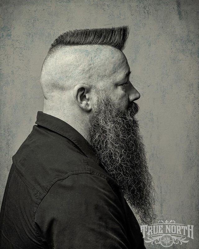 I remember when I had all of these cool haircuts I wanted to try, but never thought people would actually want. Nowadays it&rsquo;s pretty cool that I do this type of stuff weekly. Pretty sweet Mohawk/flat with righteous beard. 
#azbarber #theholybla