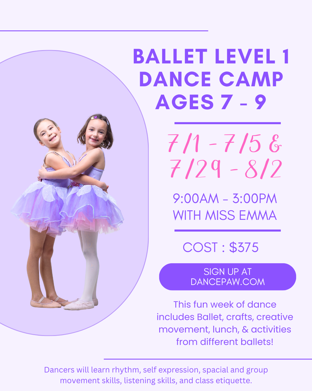 BALLET LEVEL 1 DANCE CAMP AGES 7 - 10.PNG