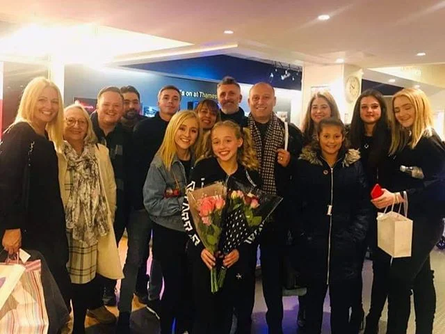 There she is... our little star @ameliecharlizex after this evenings performance of #Annie