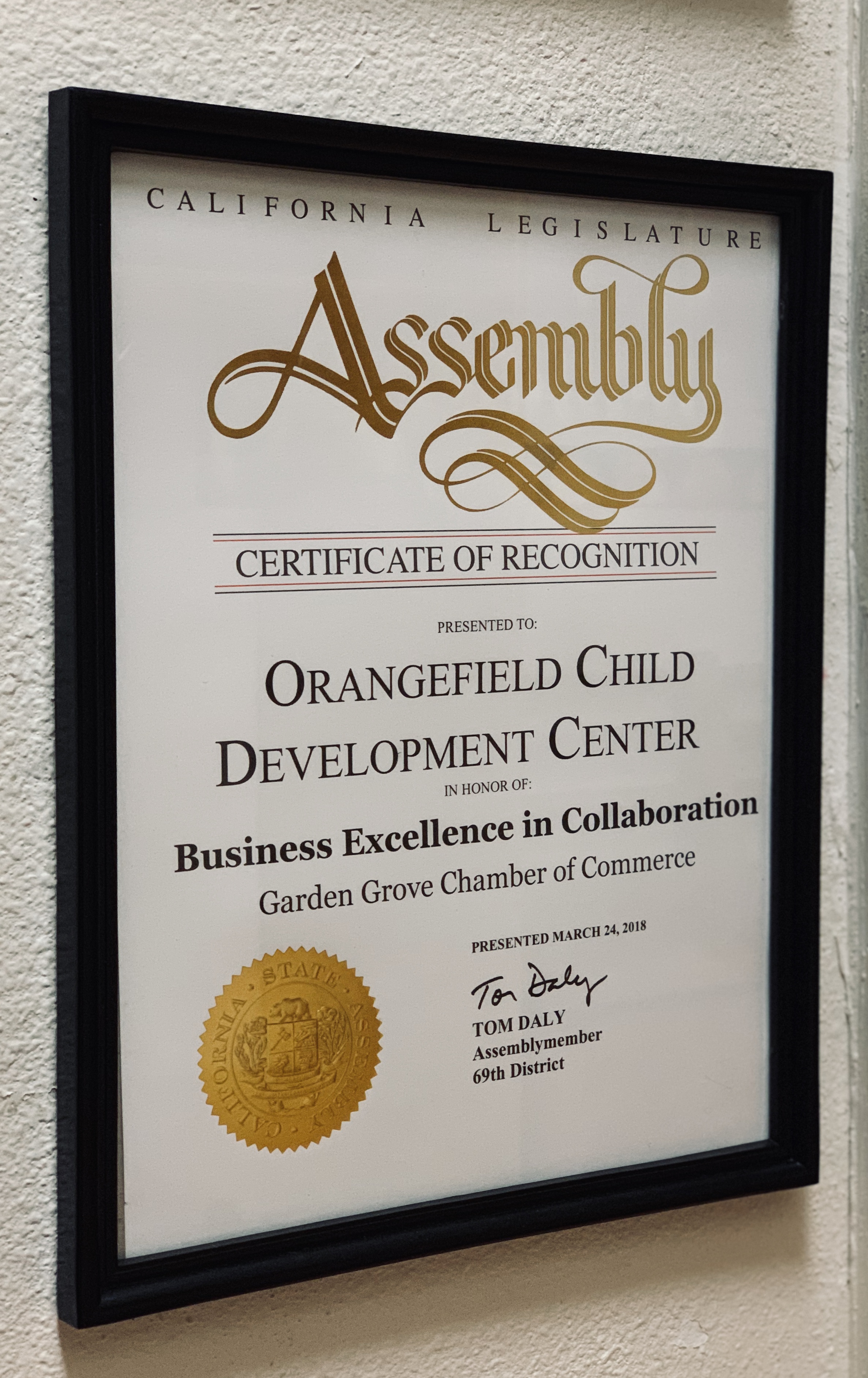 Garden Grove Chamber Of Commerce Orangefield Child Development