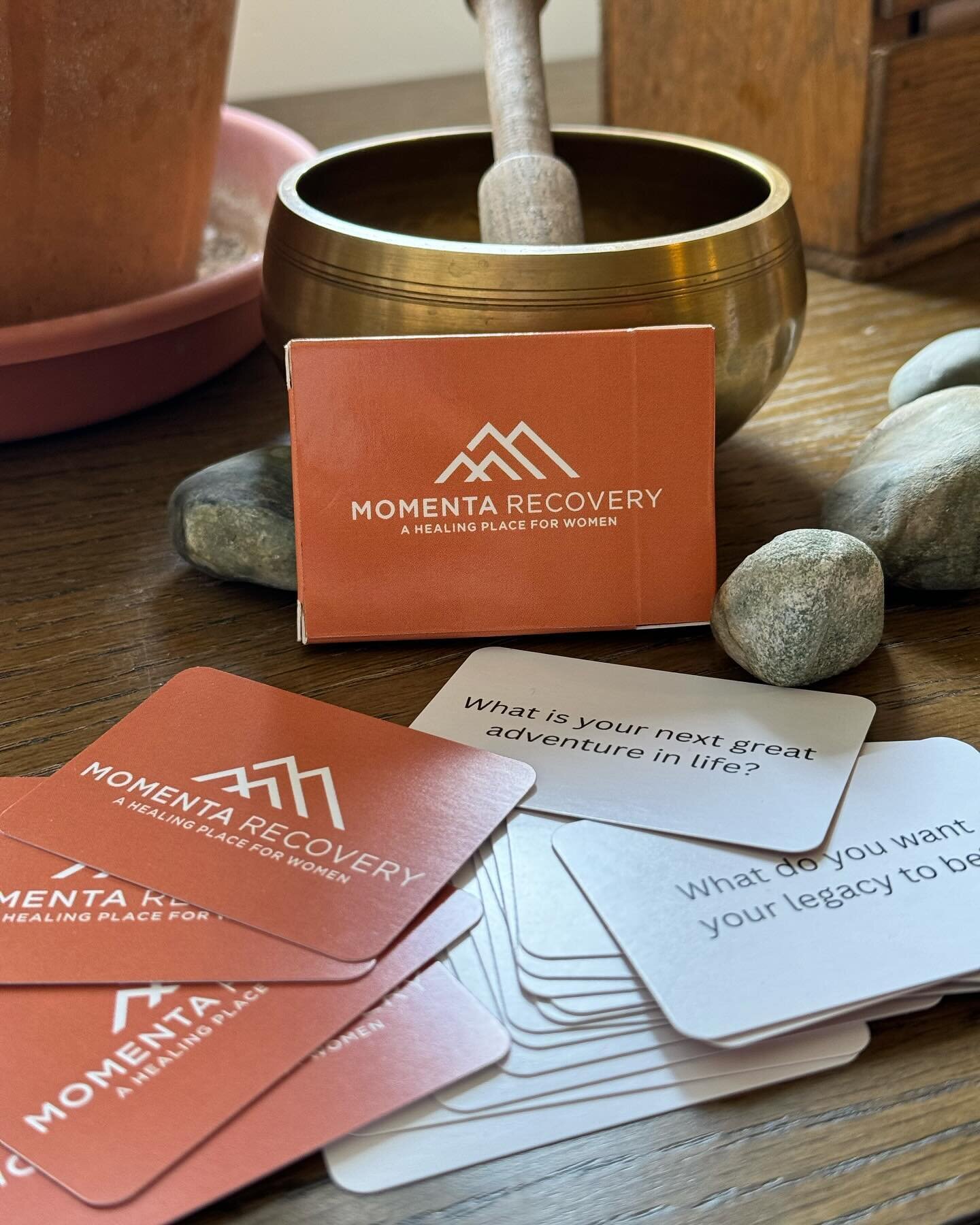 Our Momenta Recovery custom conversation cards just arrived from @makebigtalk!
We can&rsquo;t wait to give these away and use them over coffee breaks at @wintersymposium in a few weeks 😊.