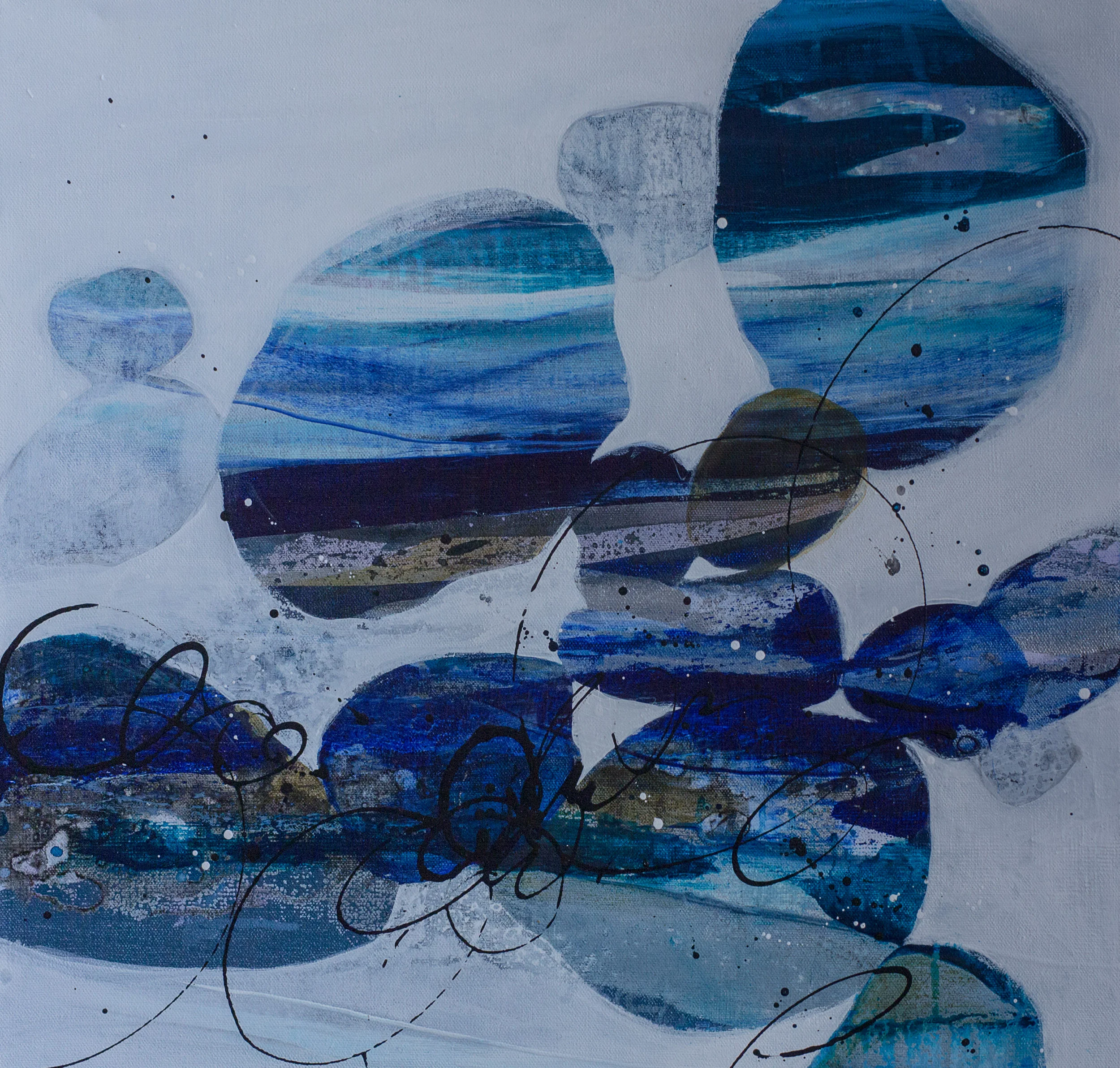 "River Rock Blue" 20x20