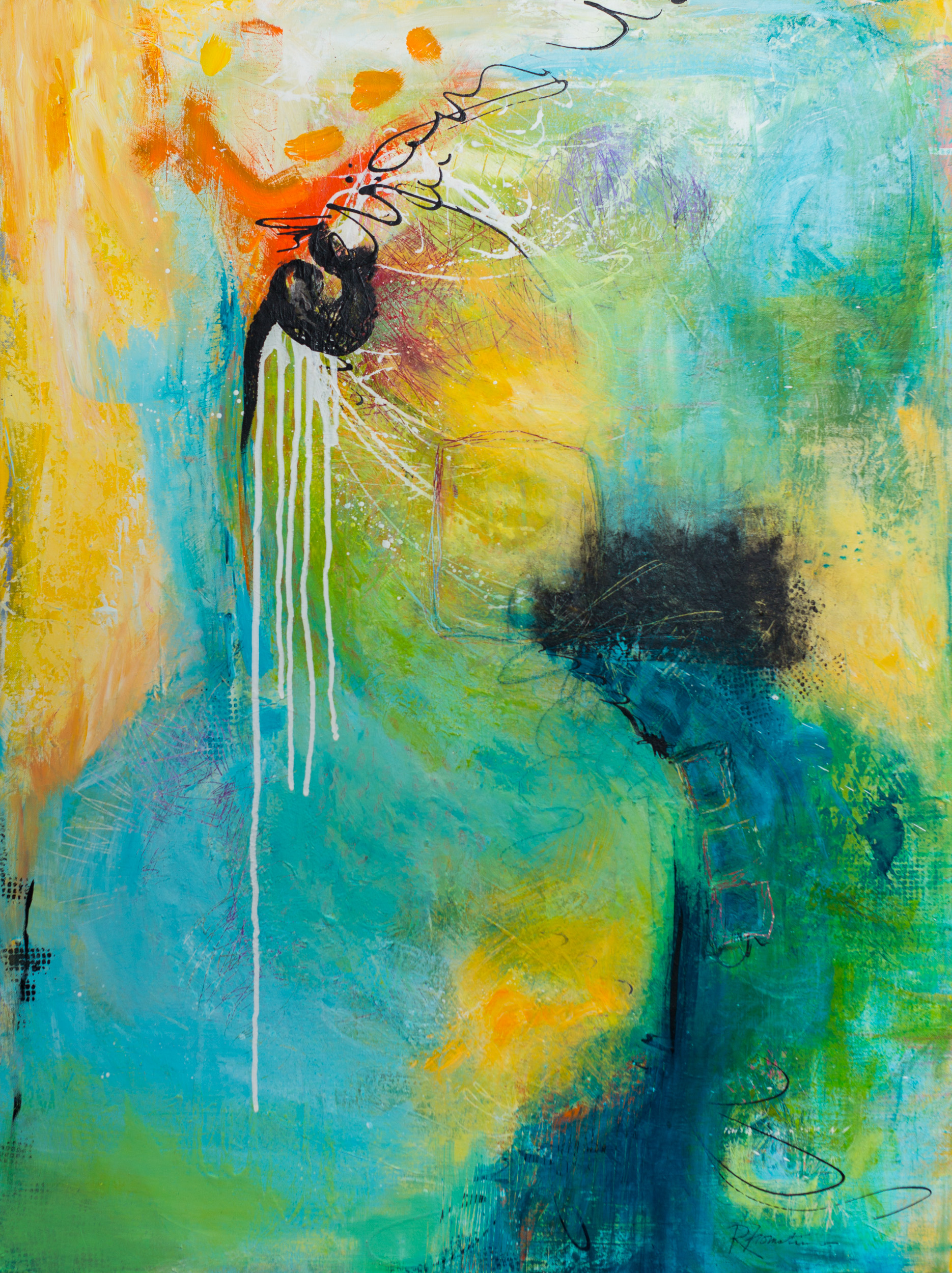 "Journey to the Waterfall" 30x40