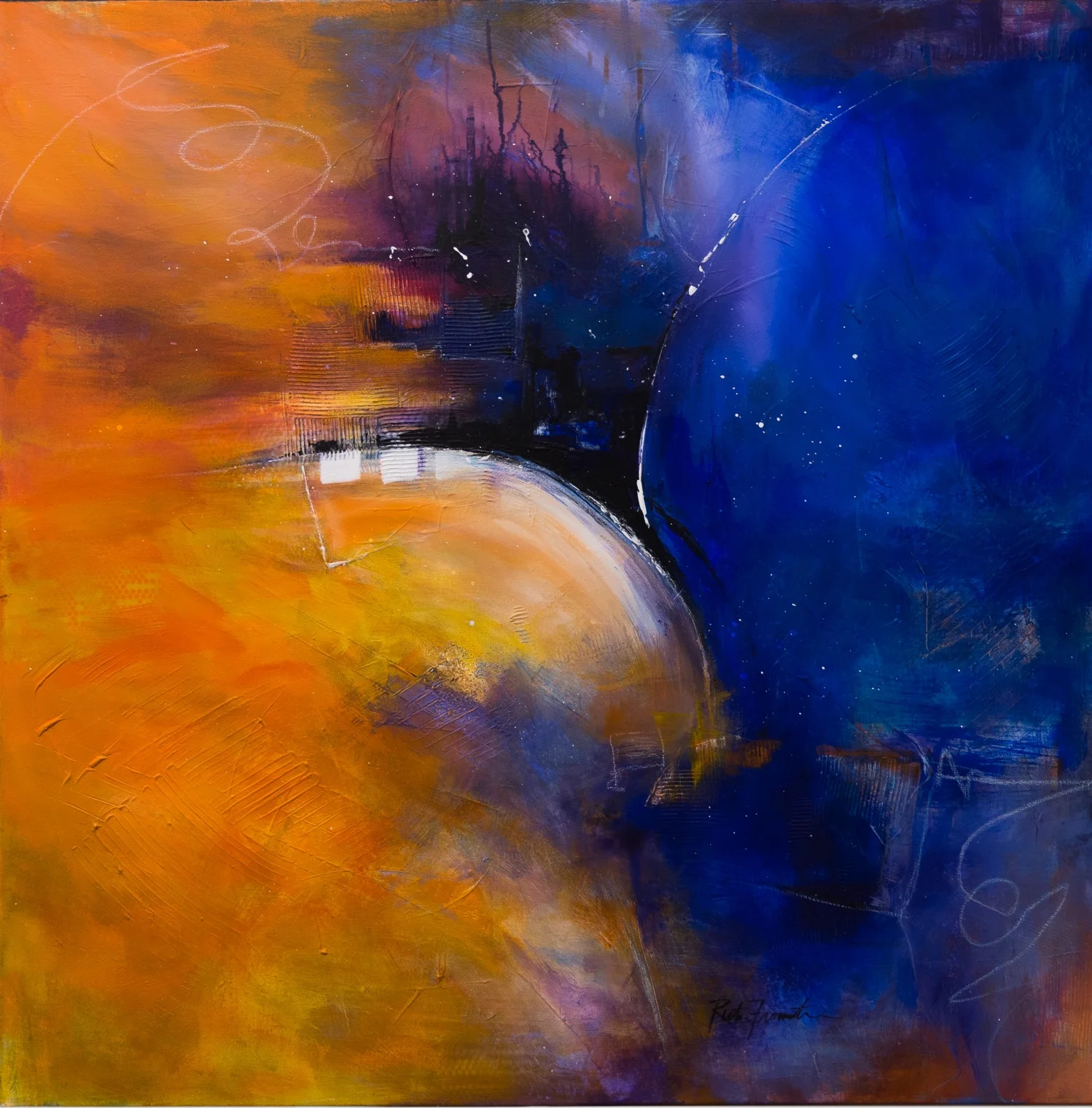 "Blue Edge" 36x36