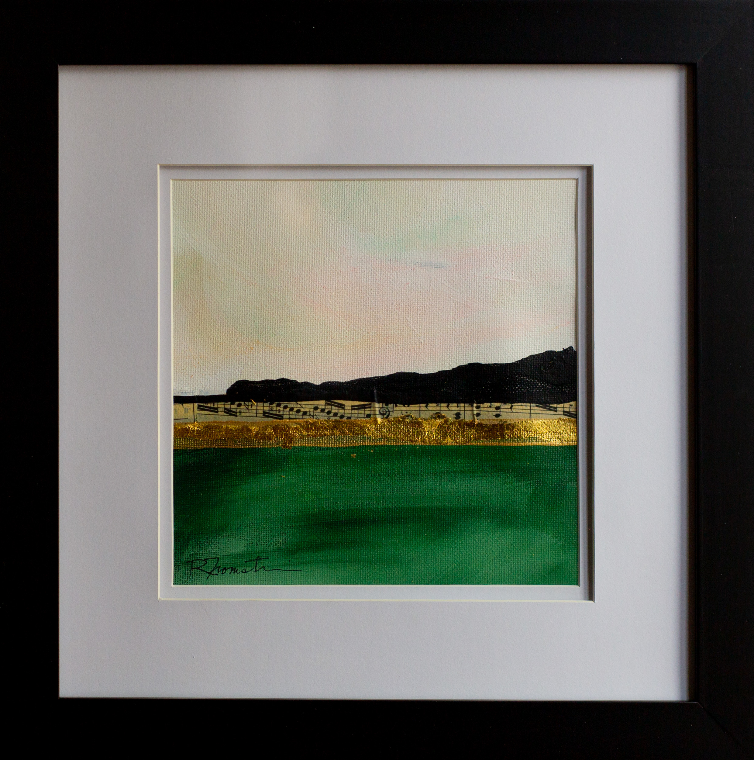 "A Little harmony in Green" 12x12 SOLD