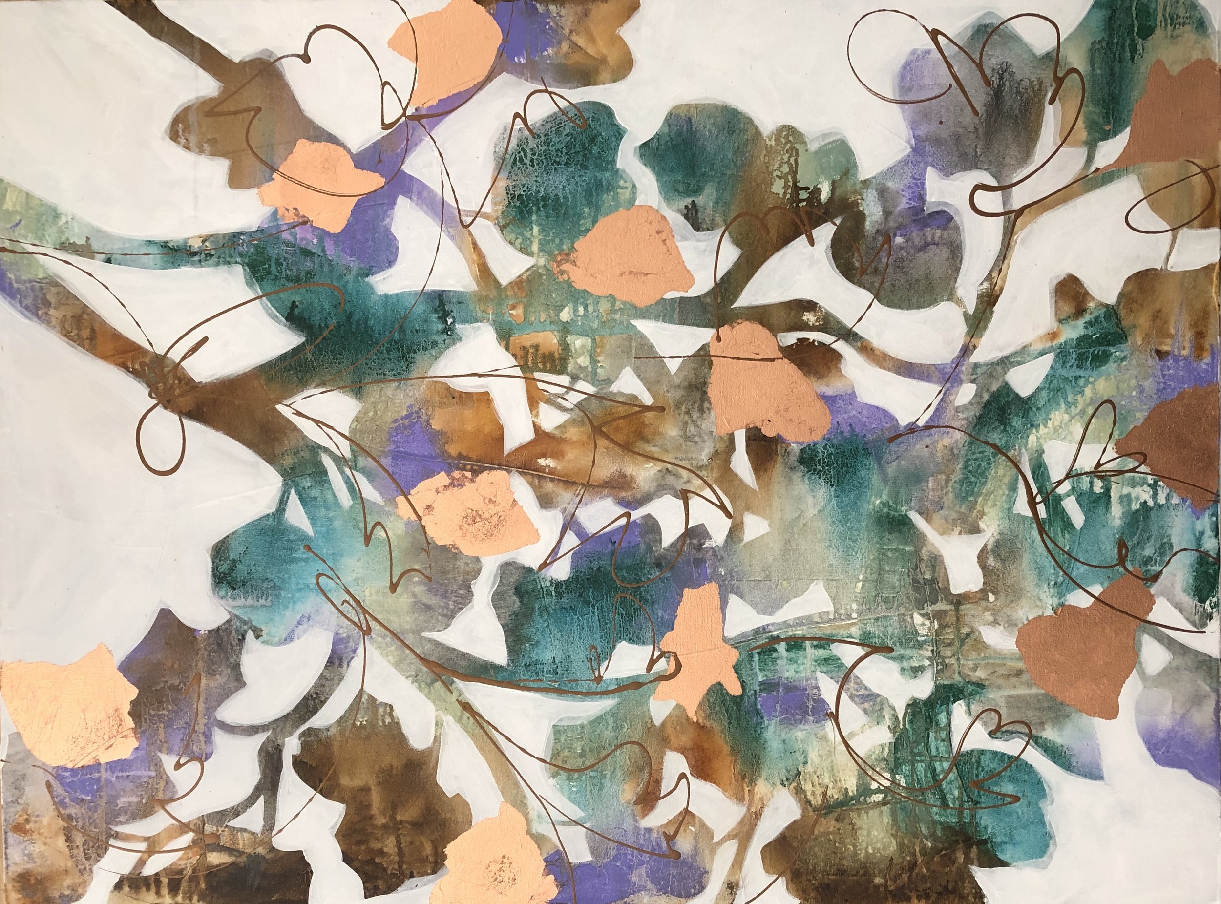 "Leaves of Copper" 40x30