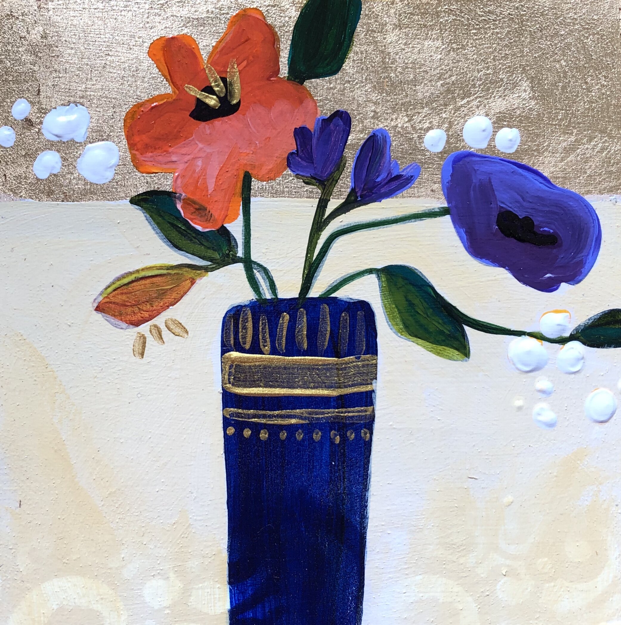 "Mini Floral II" 6x6 SOLD