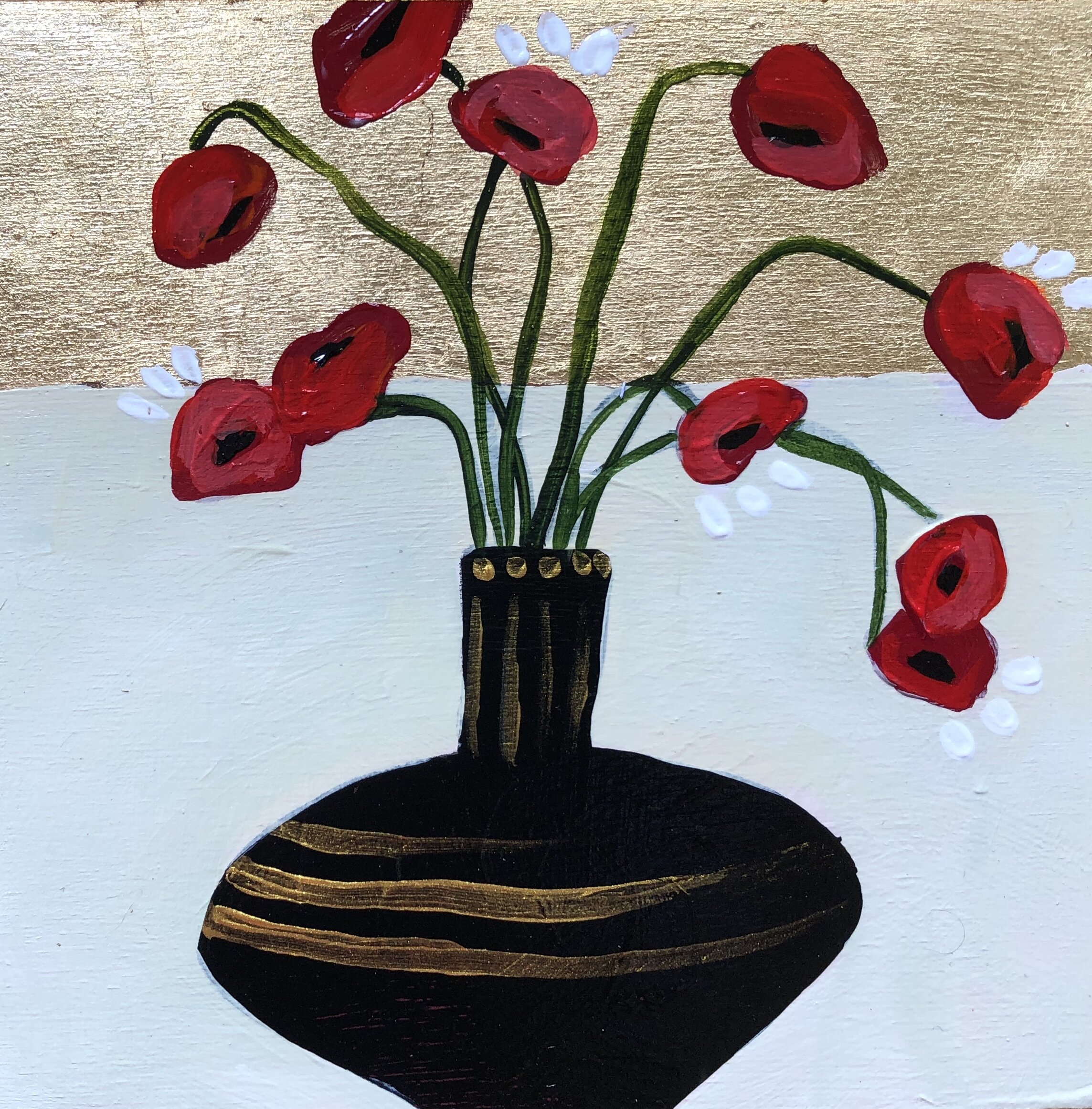"Mini Floral III" 6x6 SOLD