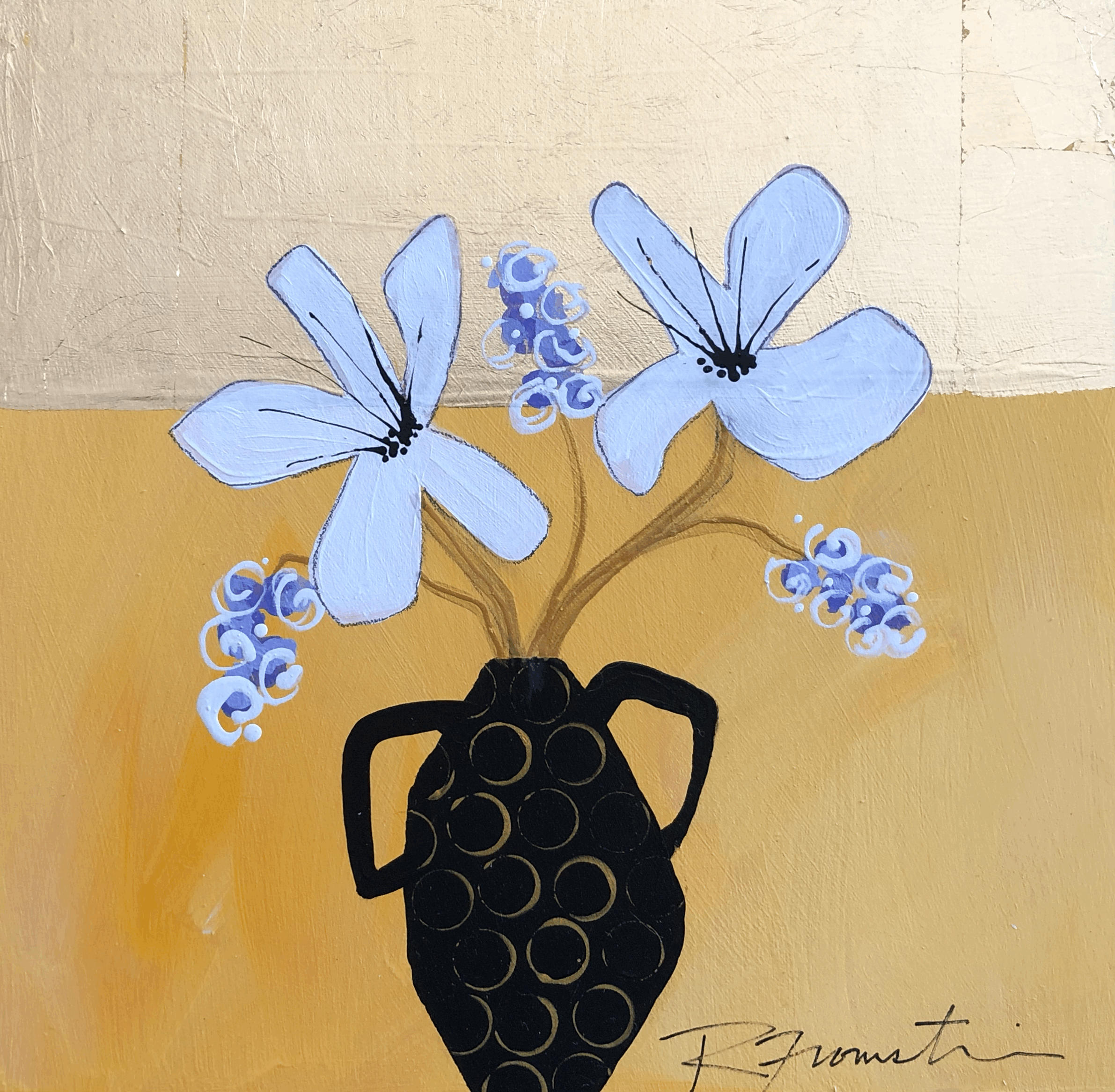 "In Good Company I" 8x8 on wood SOLD