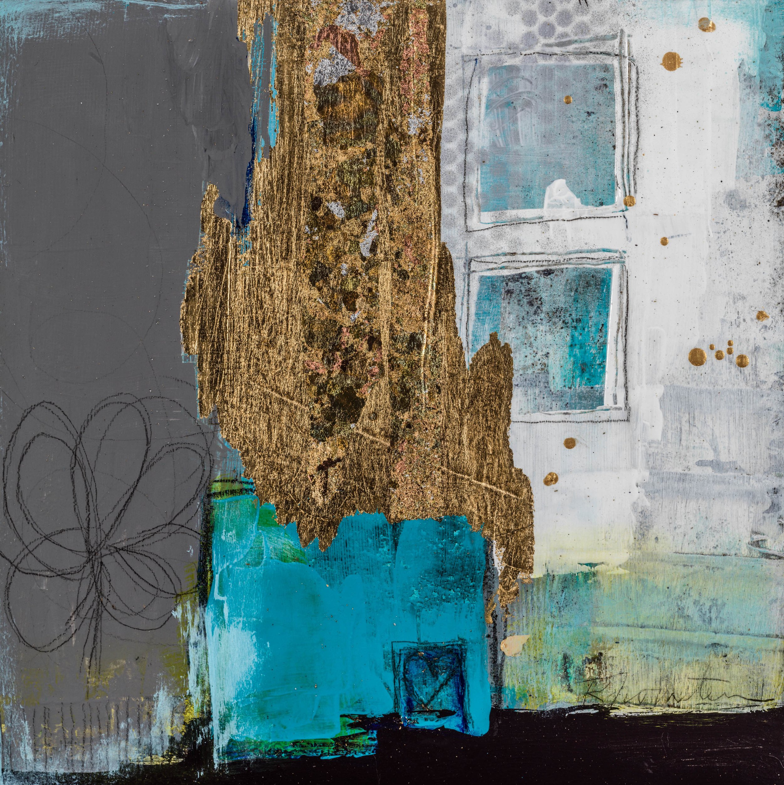 "Home is Where the Heart Is #3" 8x8 $250