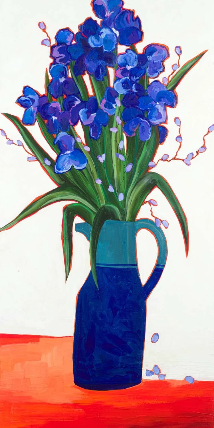 "Blue Irises" 24x48 SOLD