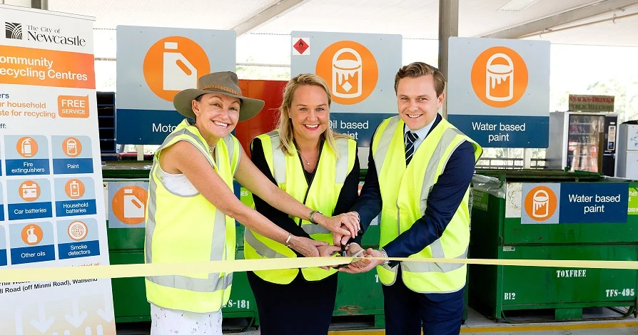 Opening our new Community Recycling Centre at Summerhill Waste Management Centre