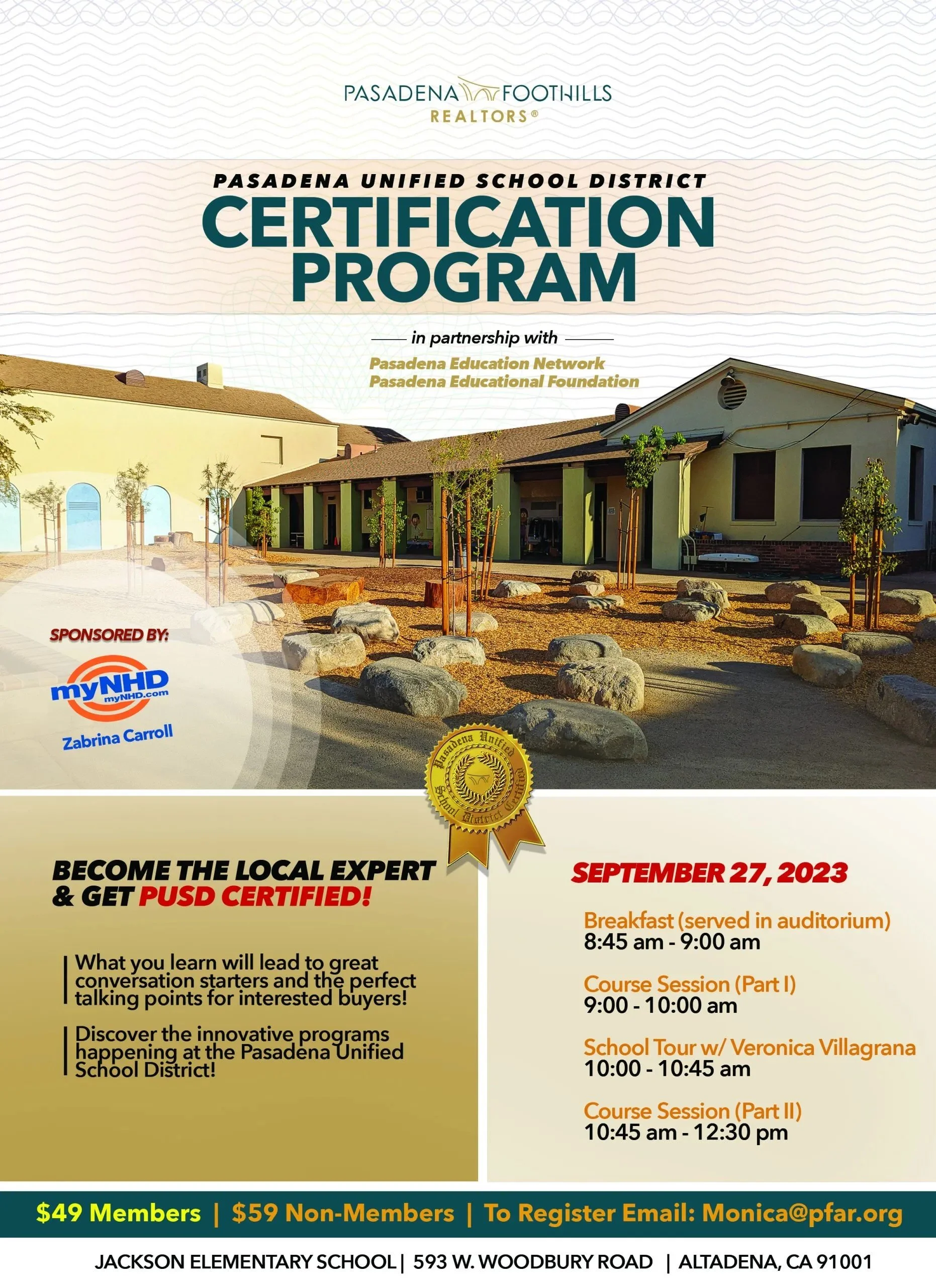 Local Real Estate Professionals Get PUSD Certified