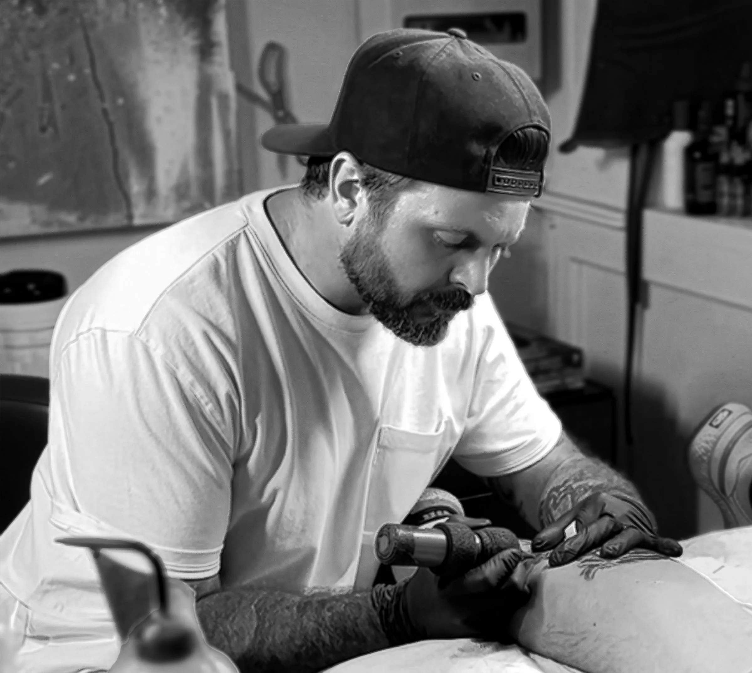 tattooing realistic animal highly detailed wildlife high contrast photorealistic portrait