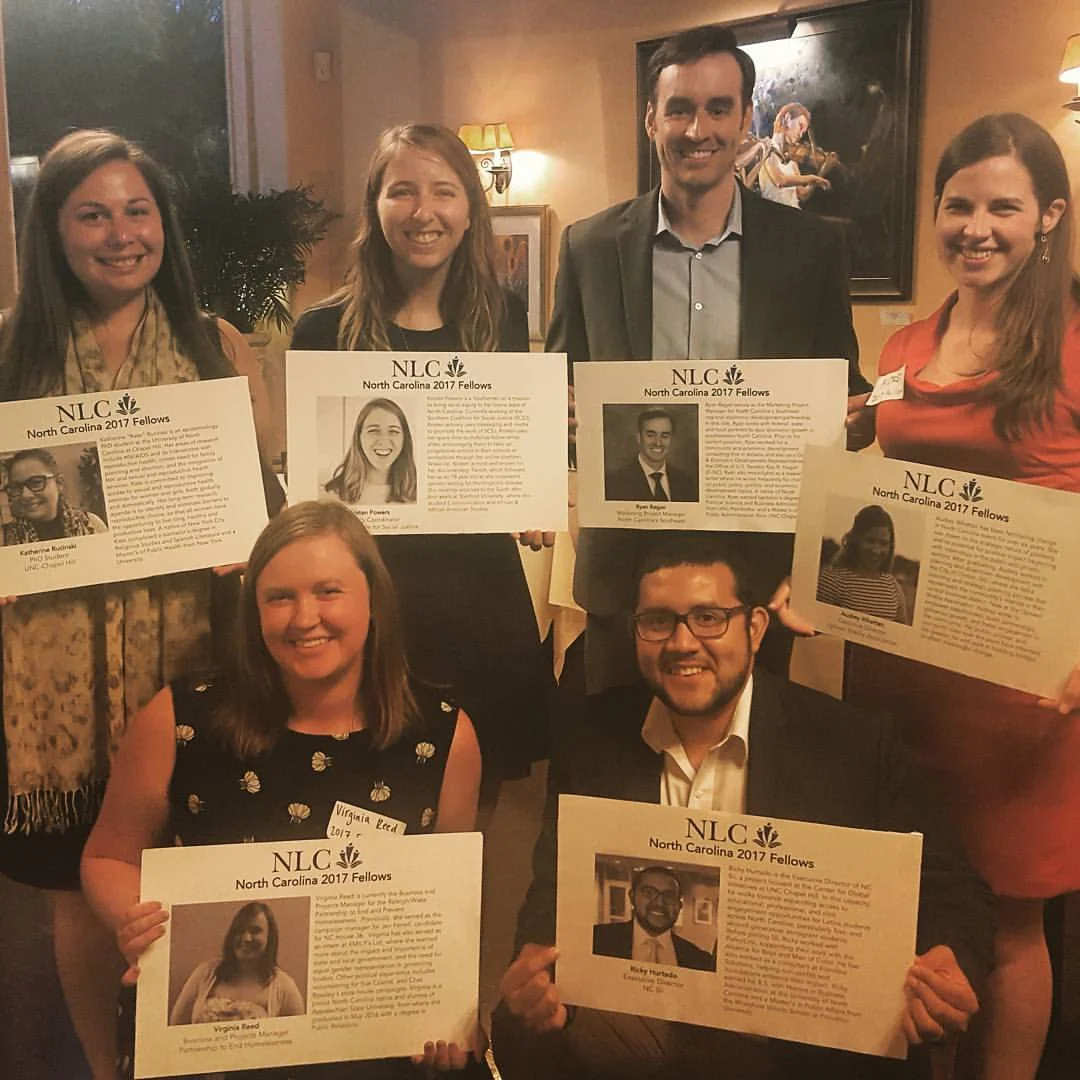 Kristen Powers stands with other recipients of the 2017 New Leaders Council Fellowship.