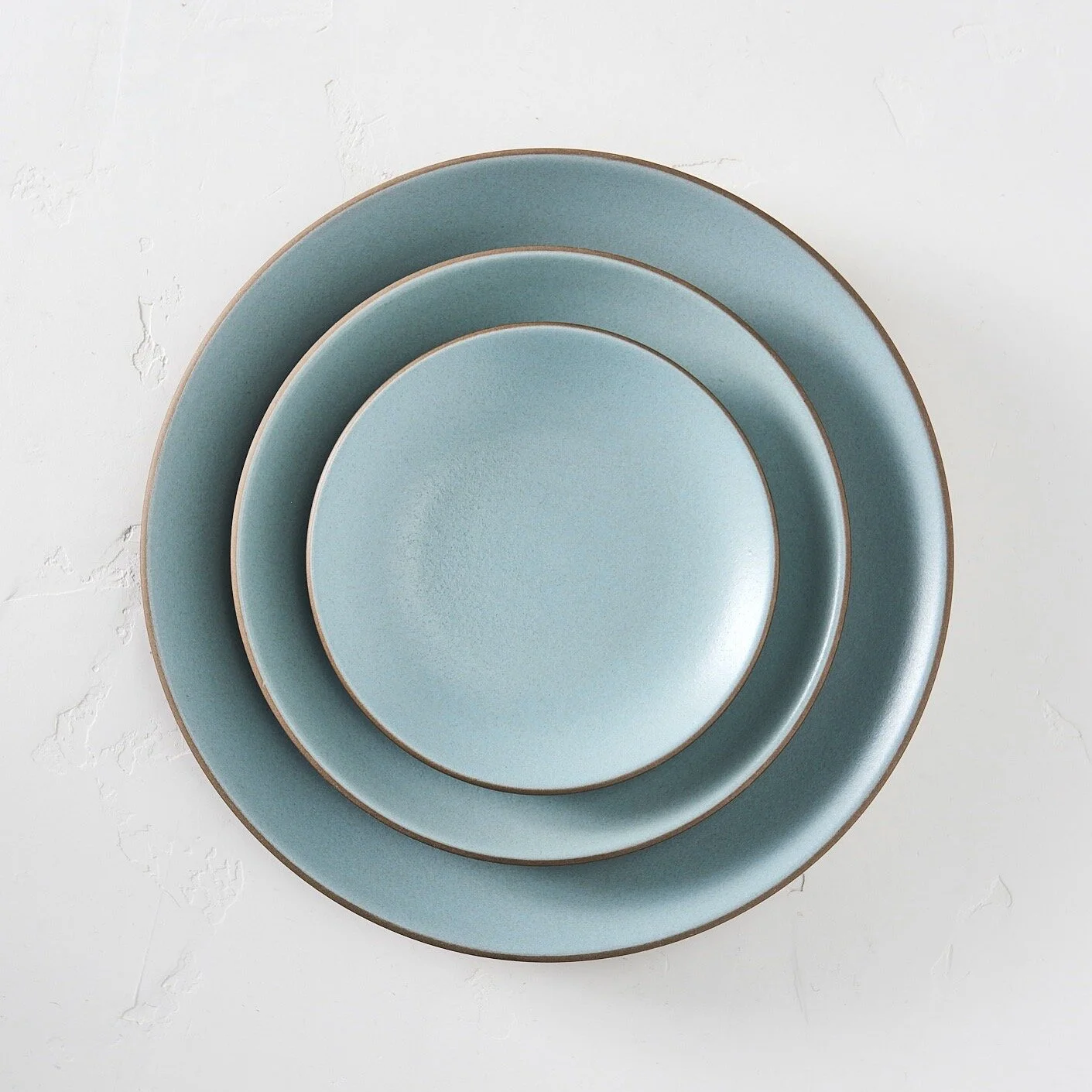 Heath Ceramics | Aqua + Chocolate Brown