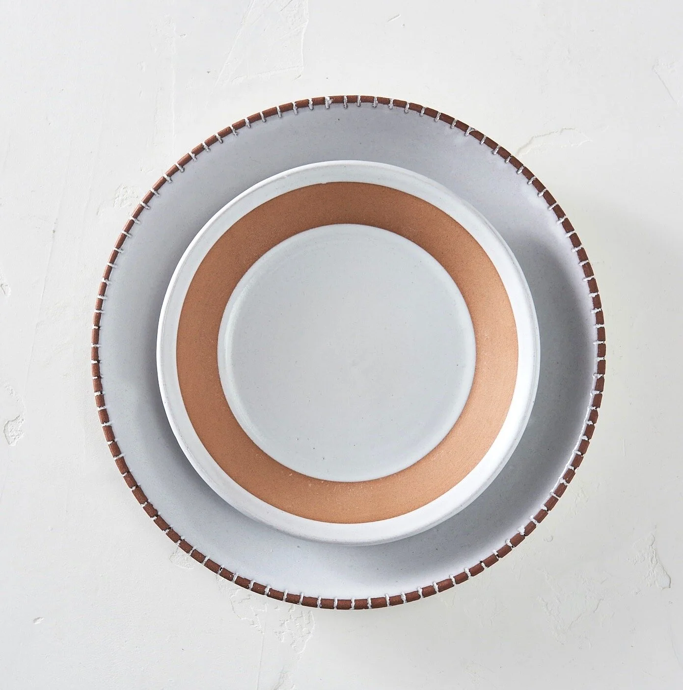 White On Terra Cotta