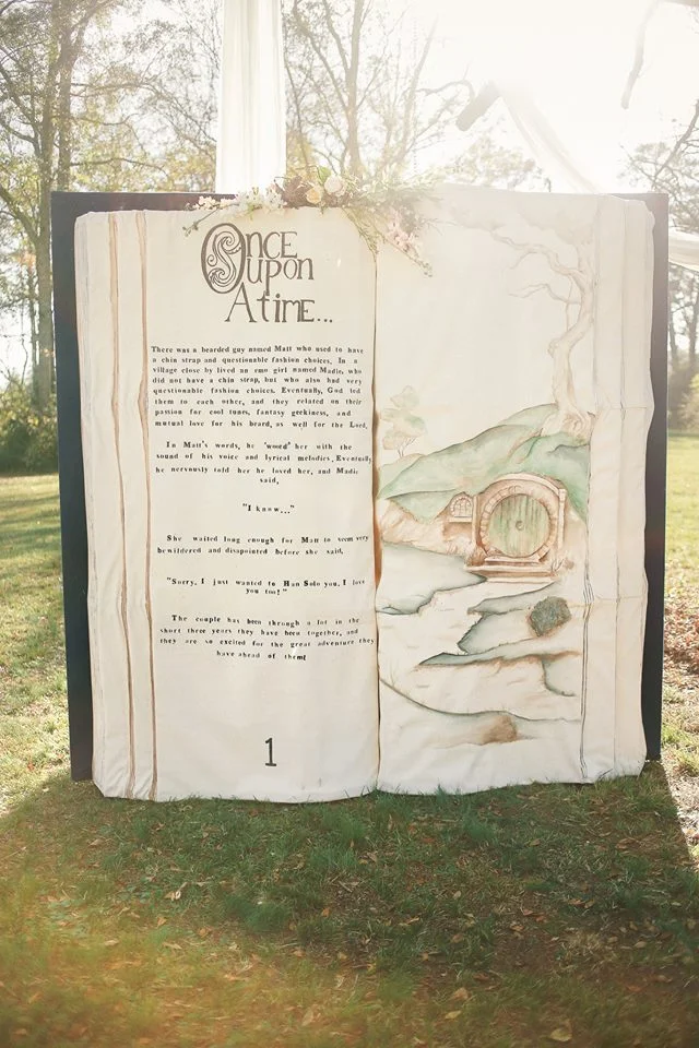 This beautiful book gave guests a lasting memory of the unique wedding.