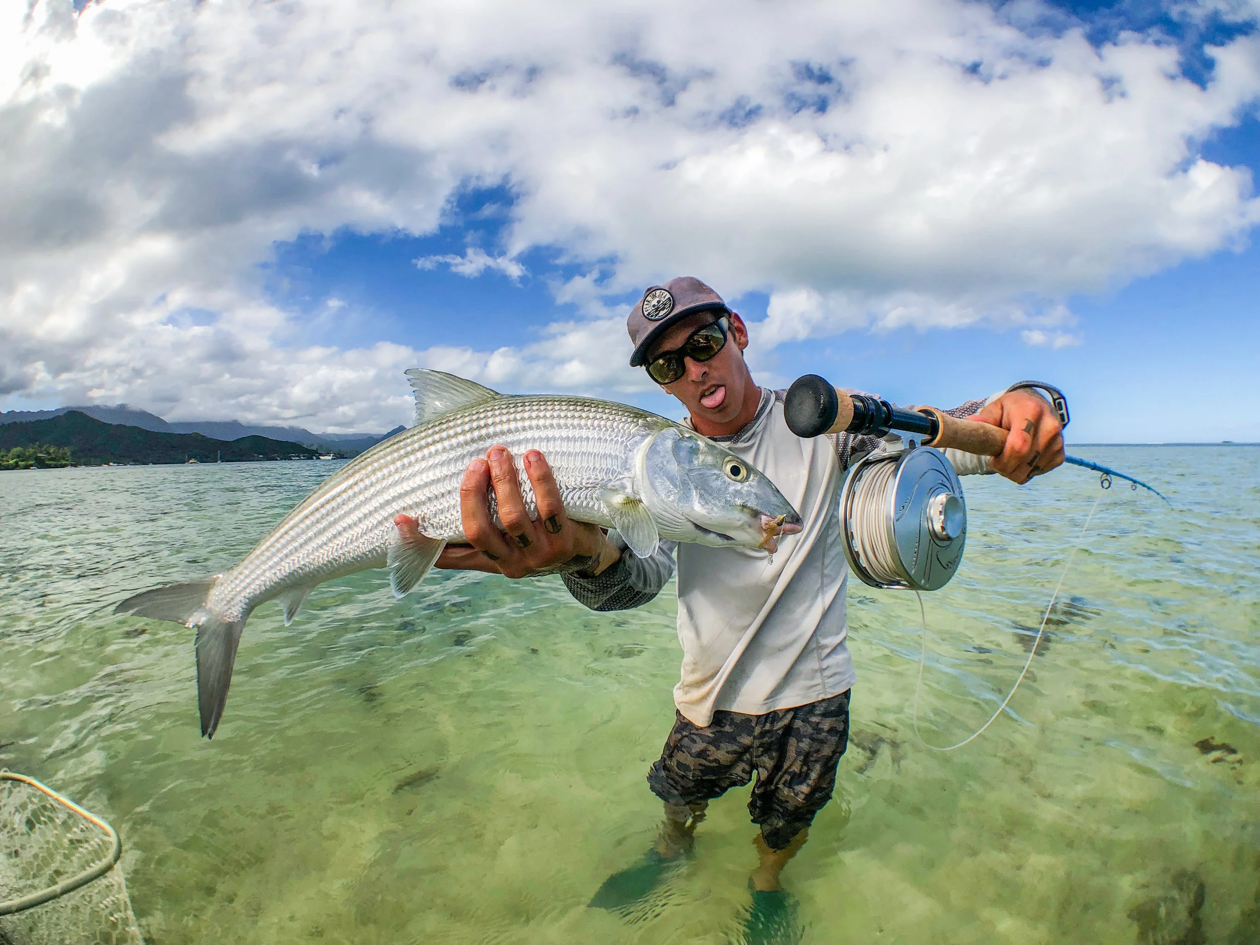 @polar_jear with a ghosty bonefish (the Session Reel is in a 7-wt setup here).