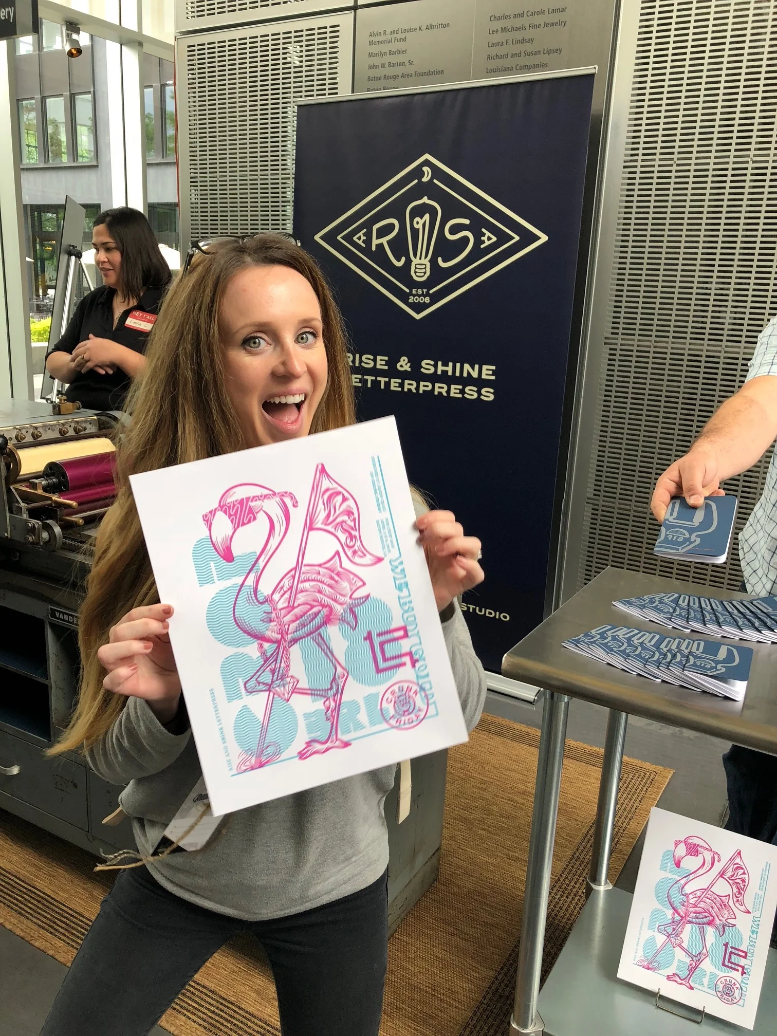 STUDENTS HELPED PRINT THEIR CROP CONFERENCE COMMEMORATIVE POSTER!